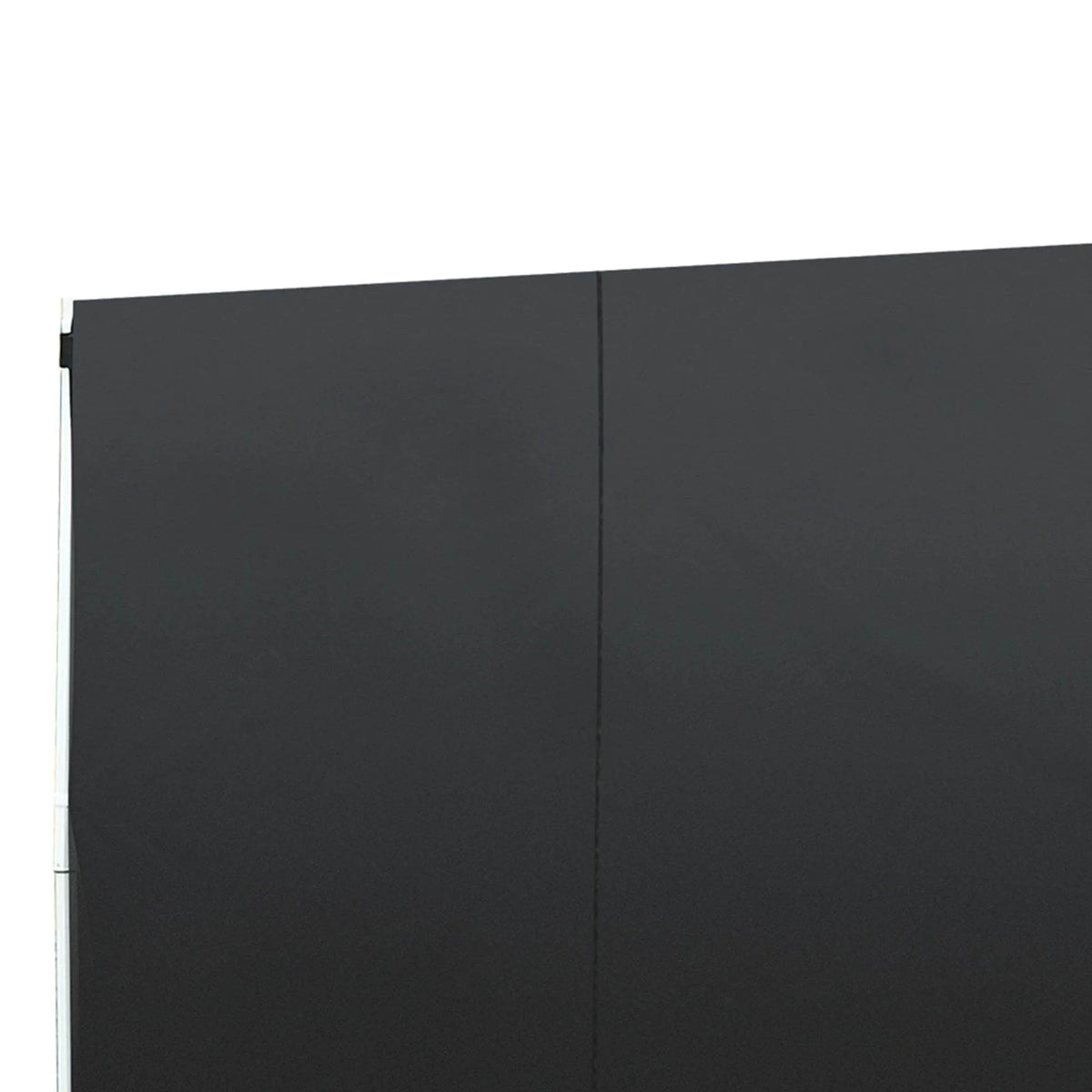 Black modern cabinet doors with sleek white frame, ideal for home storage solutions