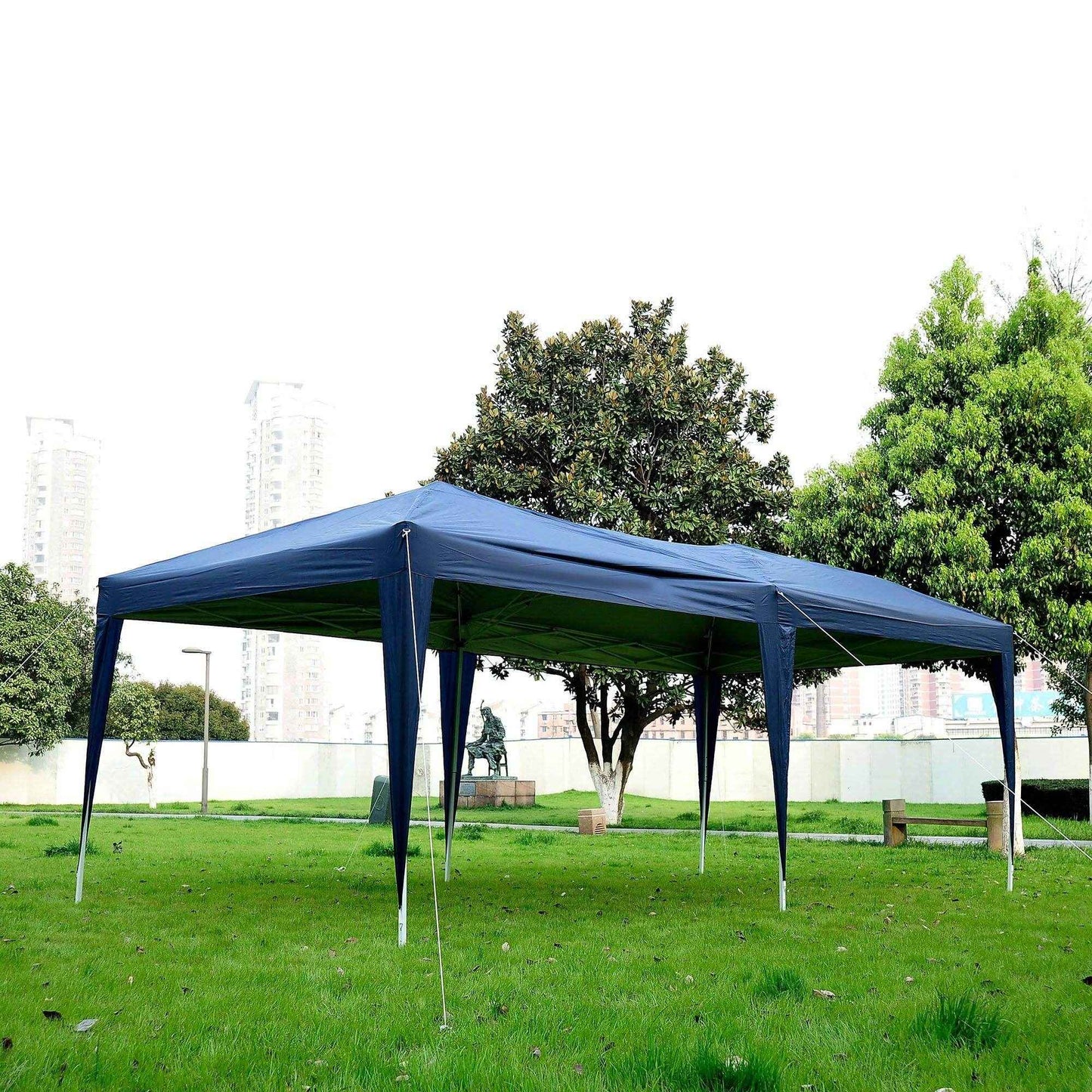 Outsunny 3m x 6m Pop Up Gazebo - Blue - ALL4U RETAILER LTD