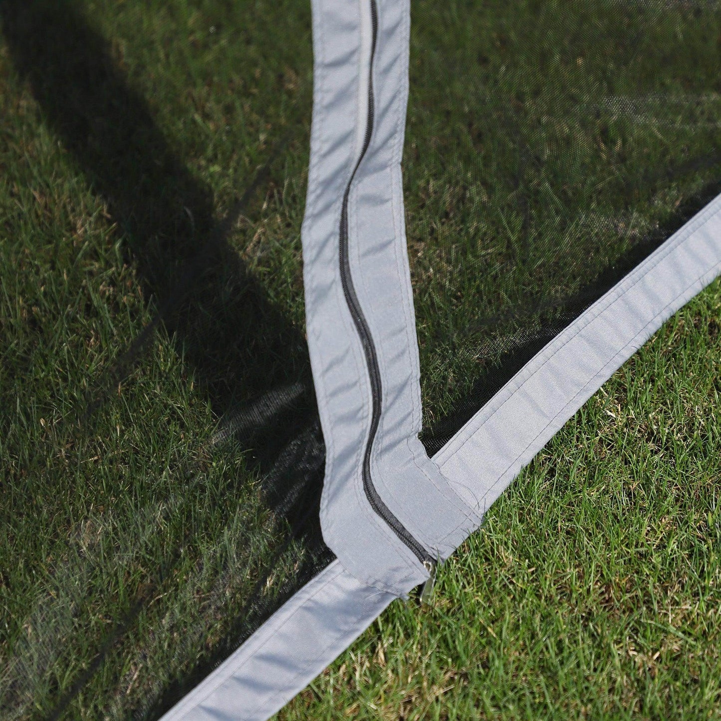 Outsunny 3x4m Gazebo Pavilion with Nets and Sidewalls - ALL4U RETAILER LTD