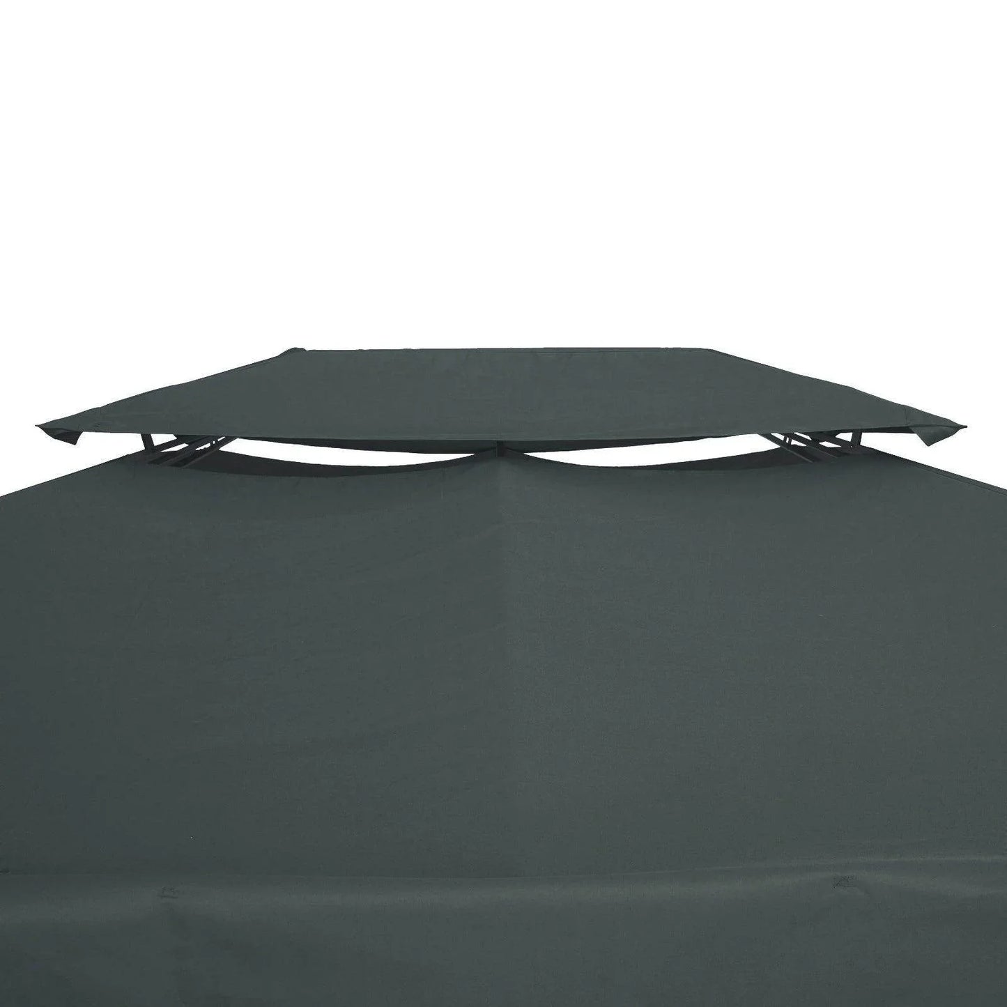 Outsunny 3x4m Gazebo Replacement Roof Canopy - Deep Grey - ALL4U RETAILER LTD