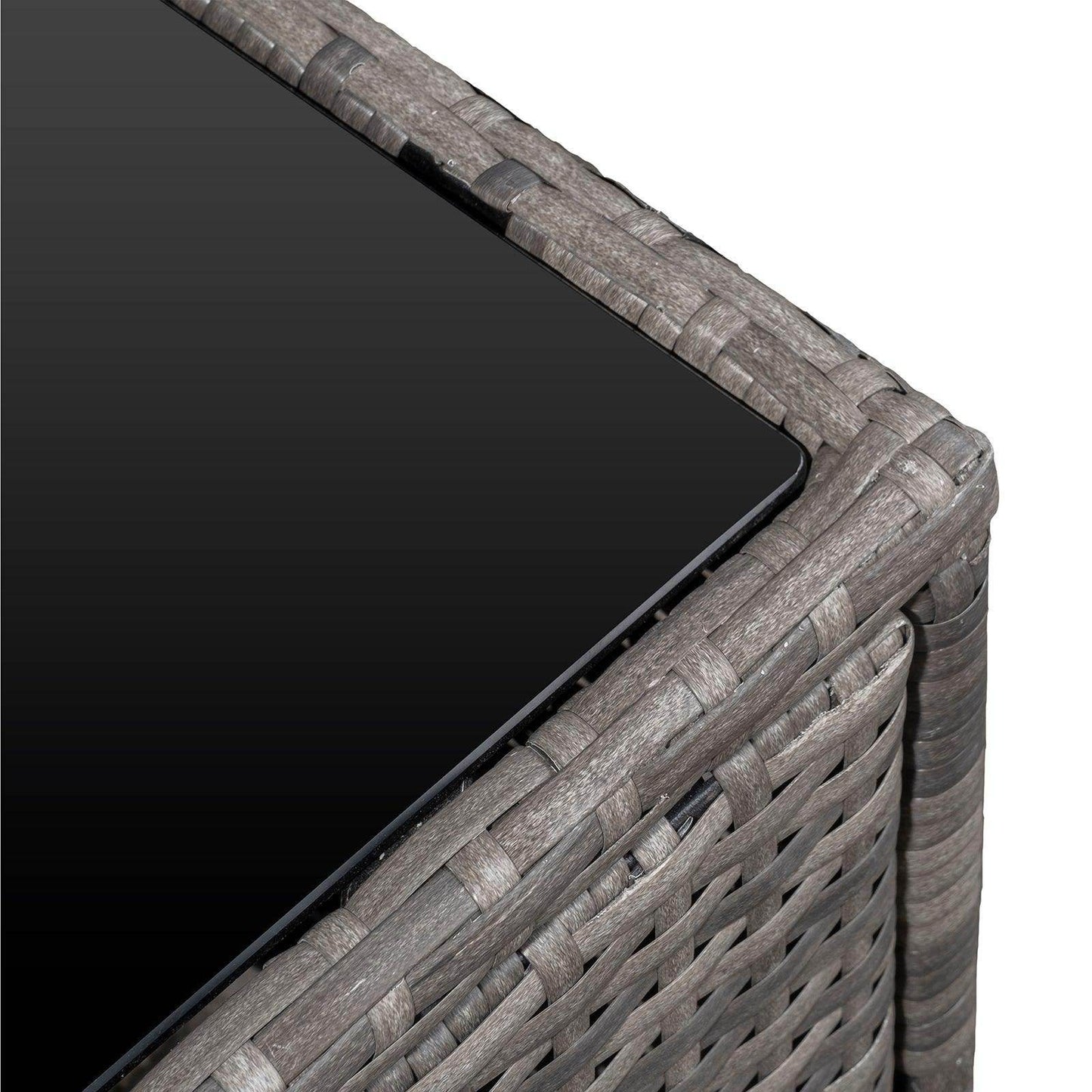 Outsunny 6 Seater Outdoor Rattan Sofa Set - Grey - ALL4U RETAILER LTD