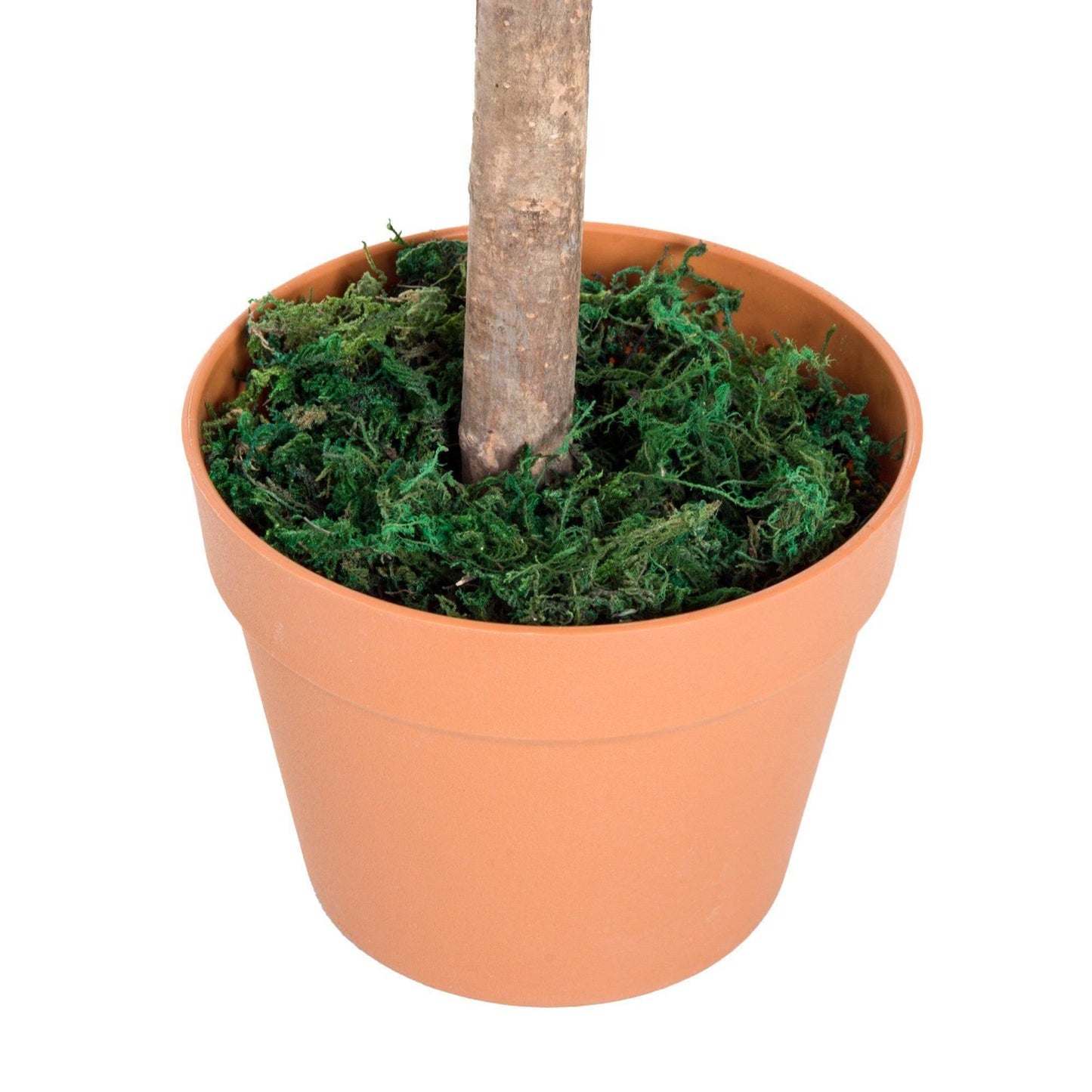 Outsunny Artificial Olive Tree in Orange Pot - Home Office Greenery - ALL4U RETAILER LTD