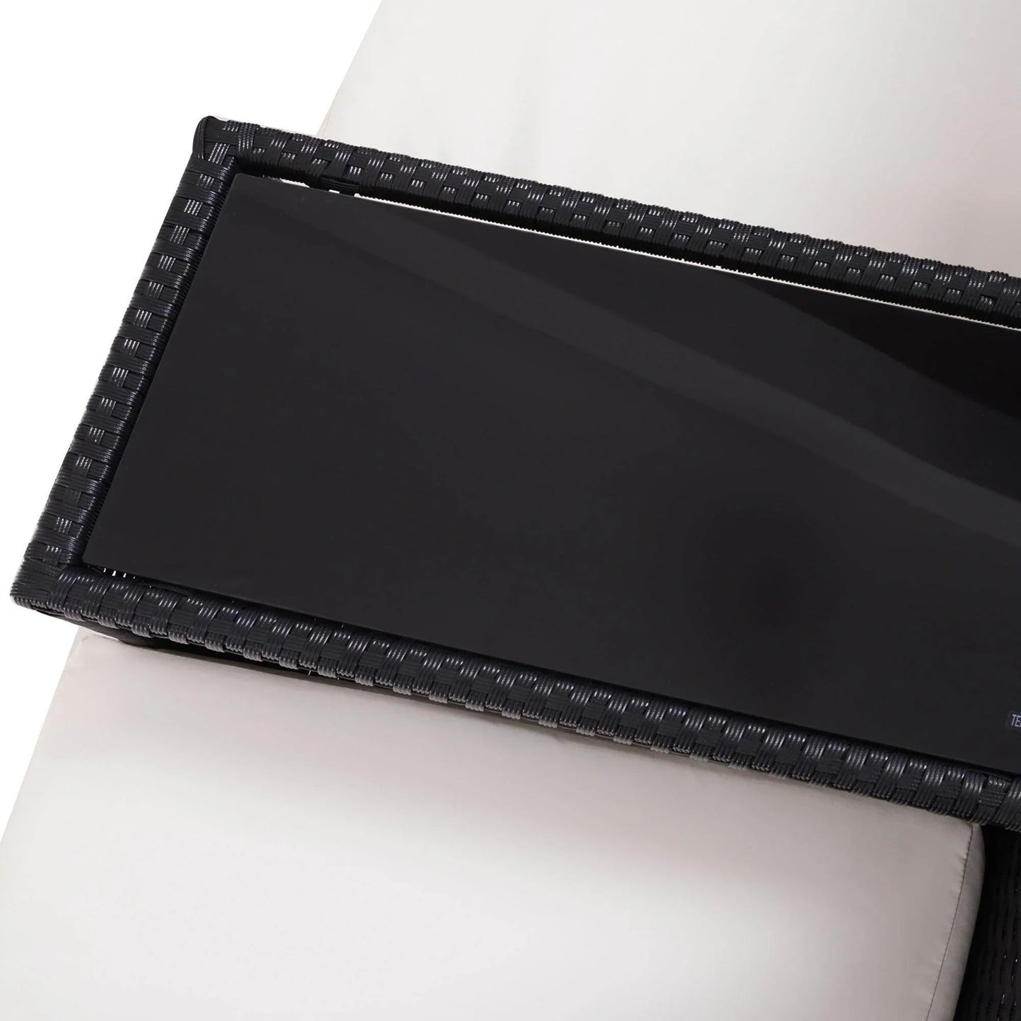 Outsunny Garden Rattan Love Seat with Cushions - ALL4U RETAILER LTD