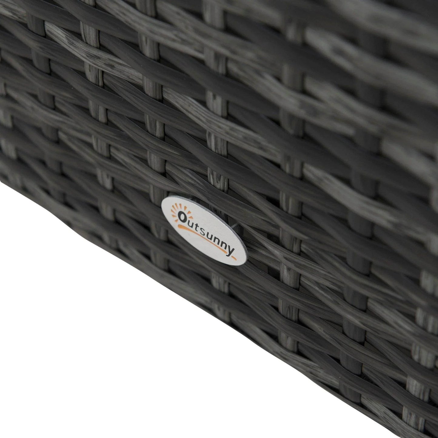 Outsunny Grey Rattan Patio Sofa Set - ALL4U RETAILER LTD