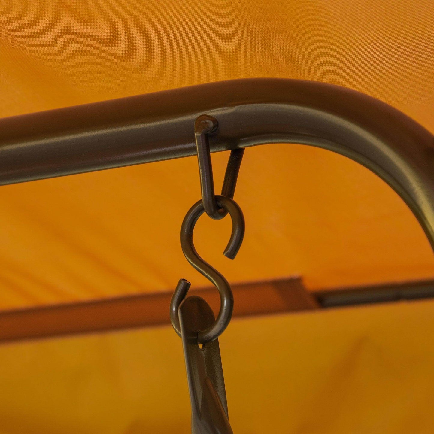 Outsunny Kids Outdoor Swing Chair with Adjustable Awning - ALL4U RETAILER LTD