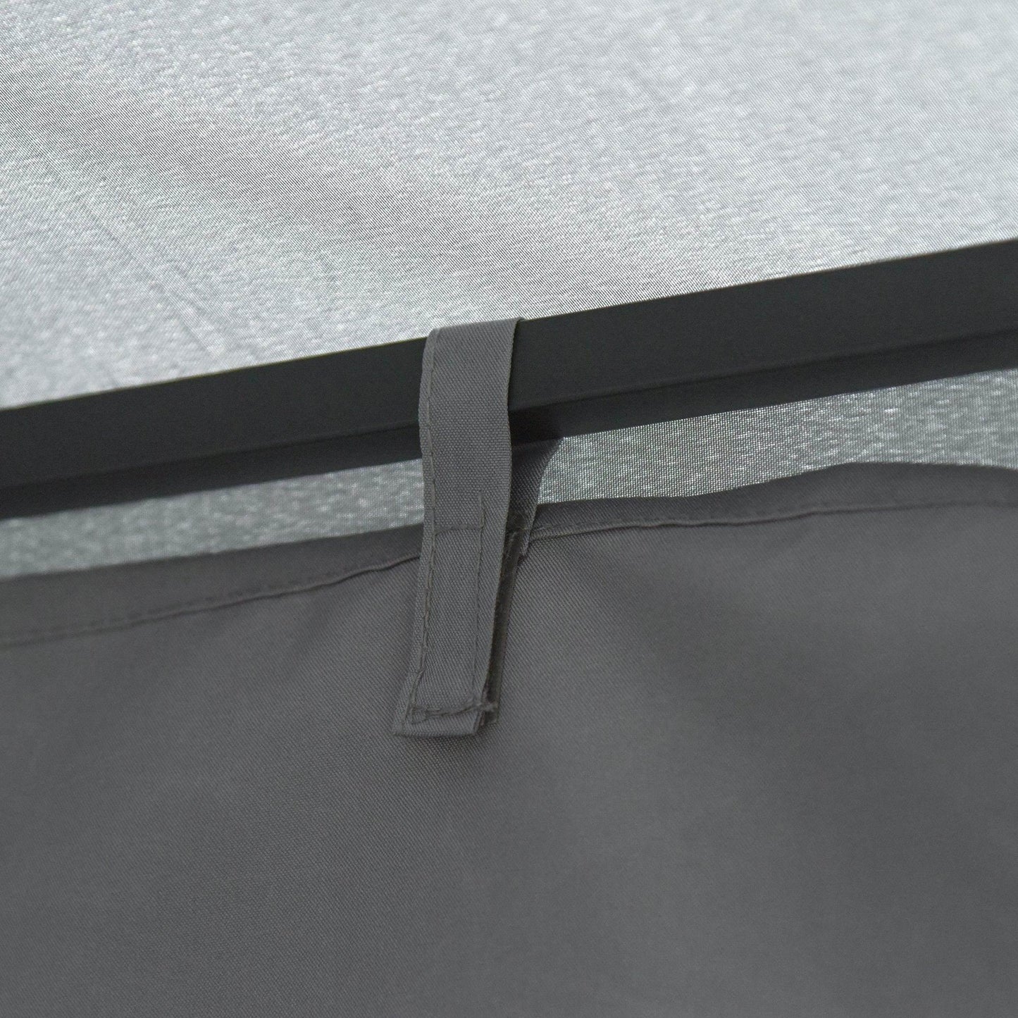 Outsunny Metal Gazebo Canopy - Dark Grey - ALL4U RETAILER LTD