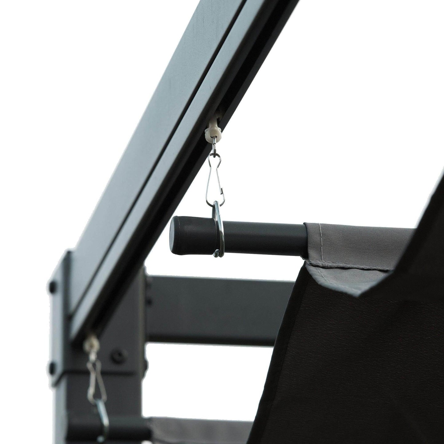 Outsunny Metal Pergola Gazebo - 4x3m - Retractable Canopy - ALL4U RETAILER LTD