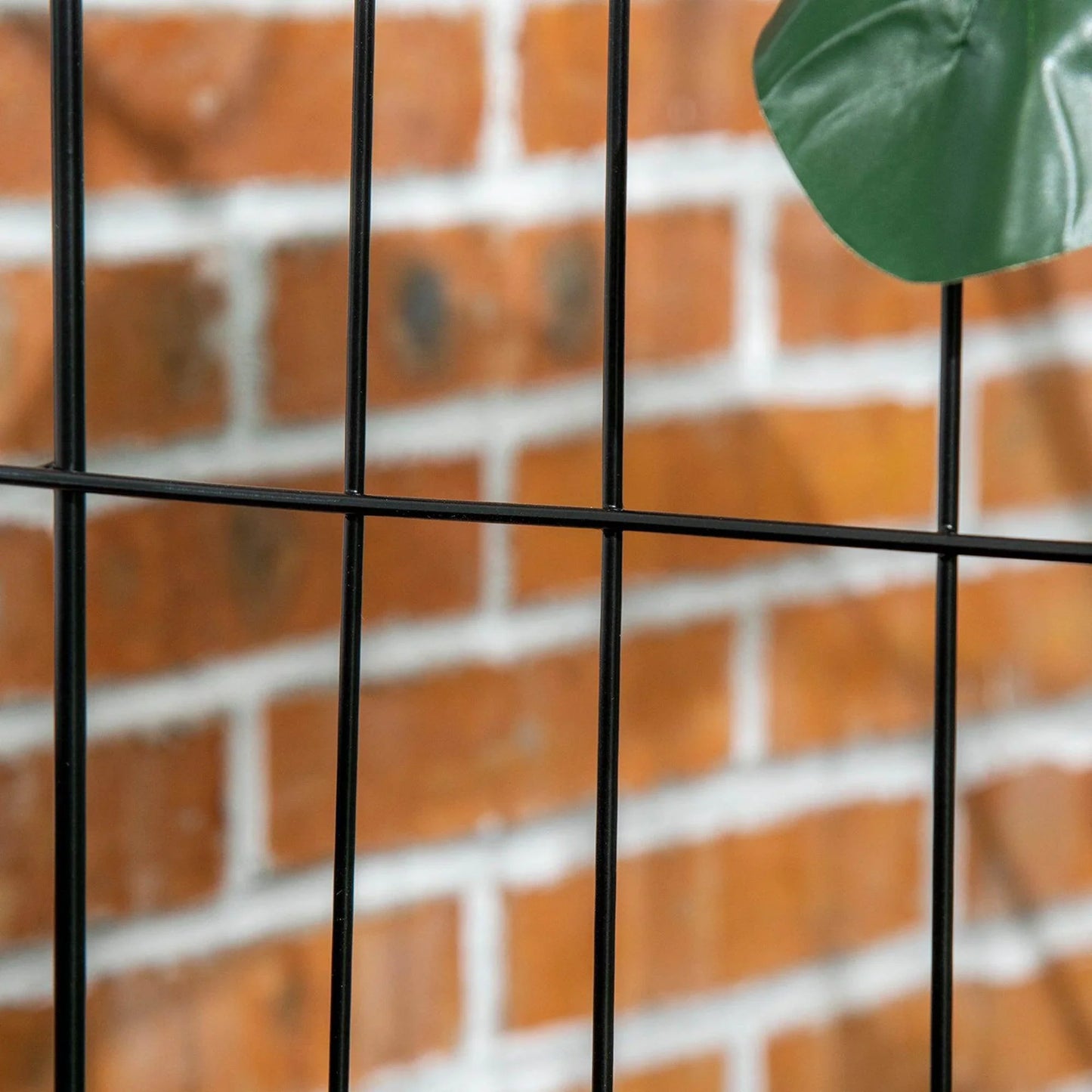 Outsunny Outdoor Black Metal Garden Fence Panels - 4PCs 43in x 11.5ft - ALL4U RETAILER LTD