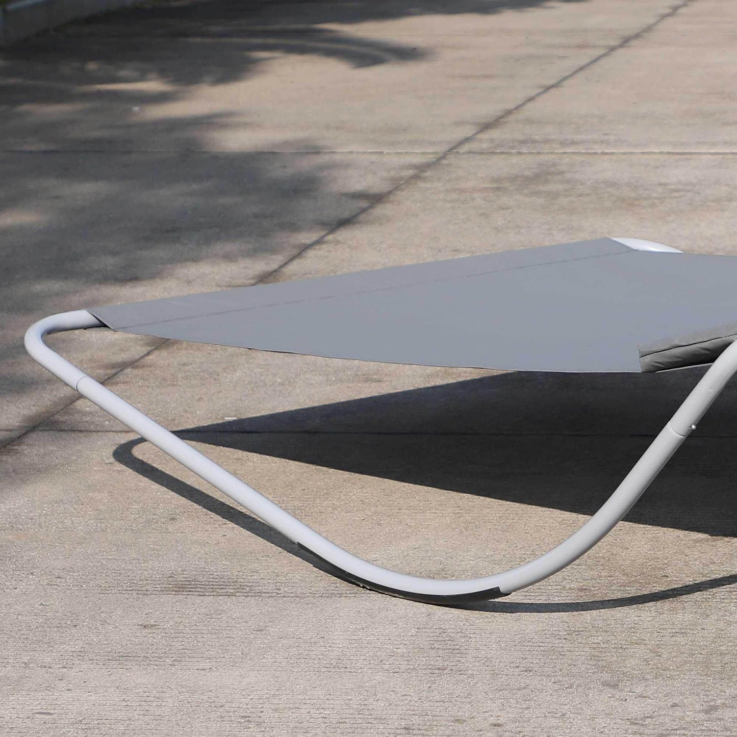 Outsunny Outdoor Double Rocking Bed Hammock in Grey - ALL4U RETAILER LTD