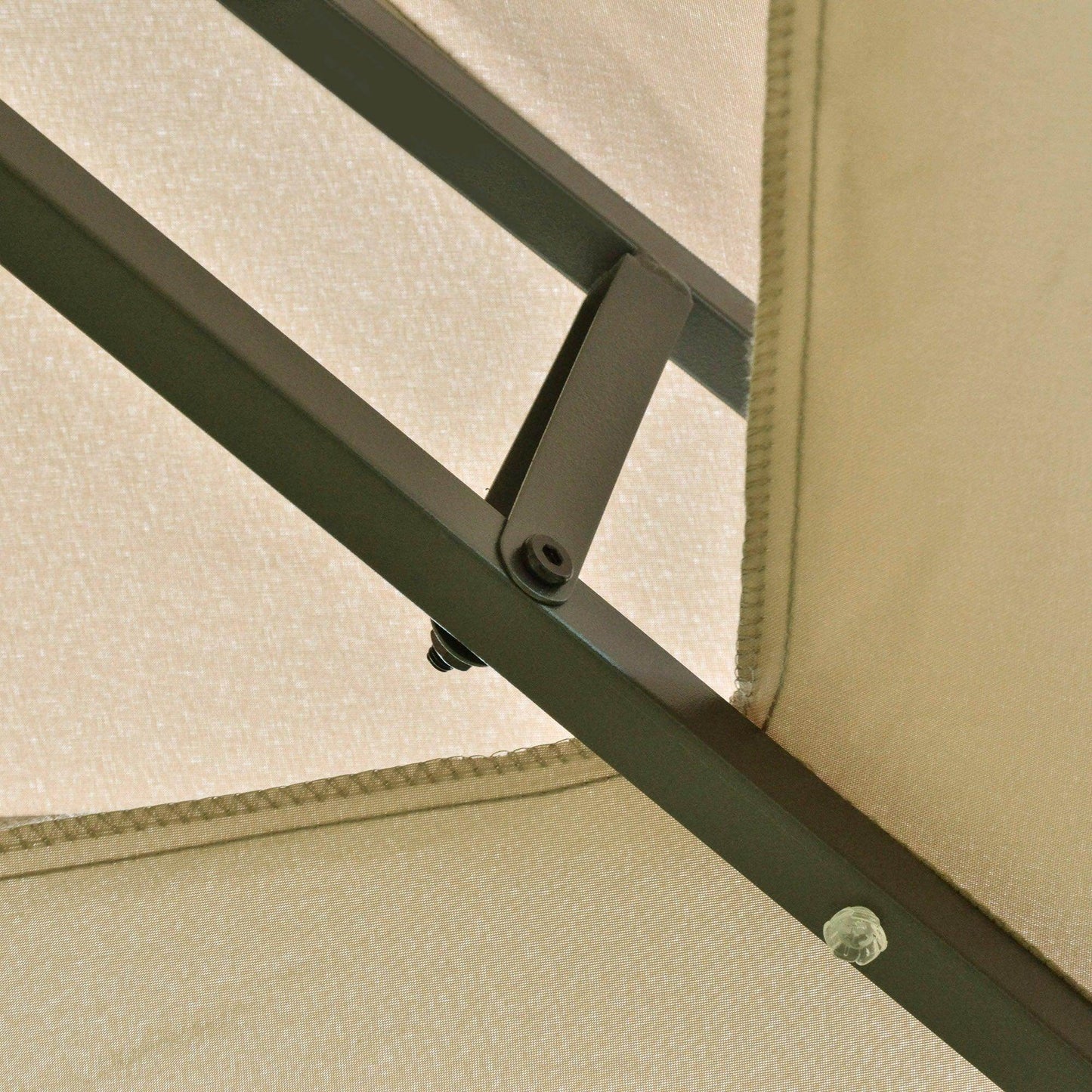 Outsunny Outdoor Gazebo Canopy - Khaki - ALL4U RETAILER LTD