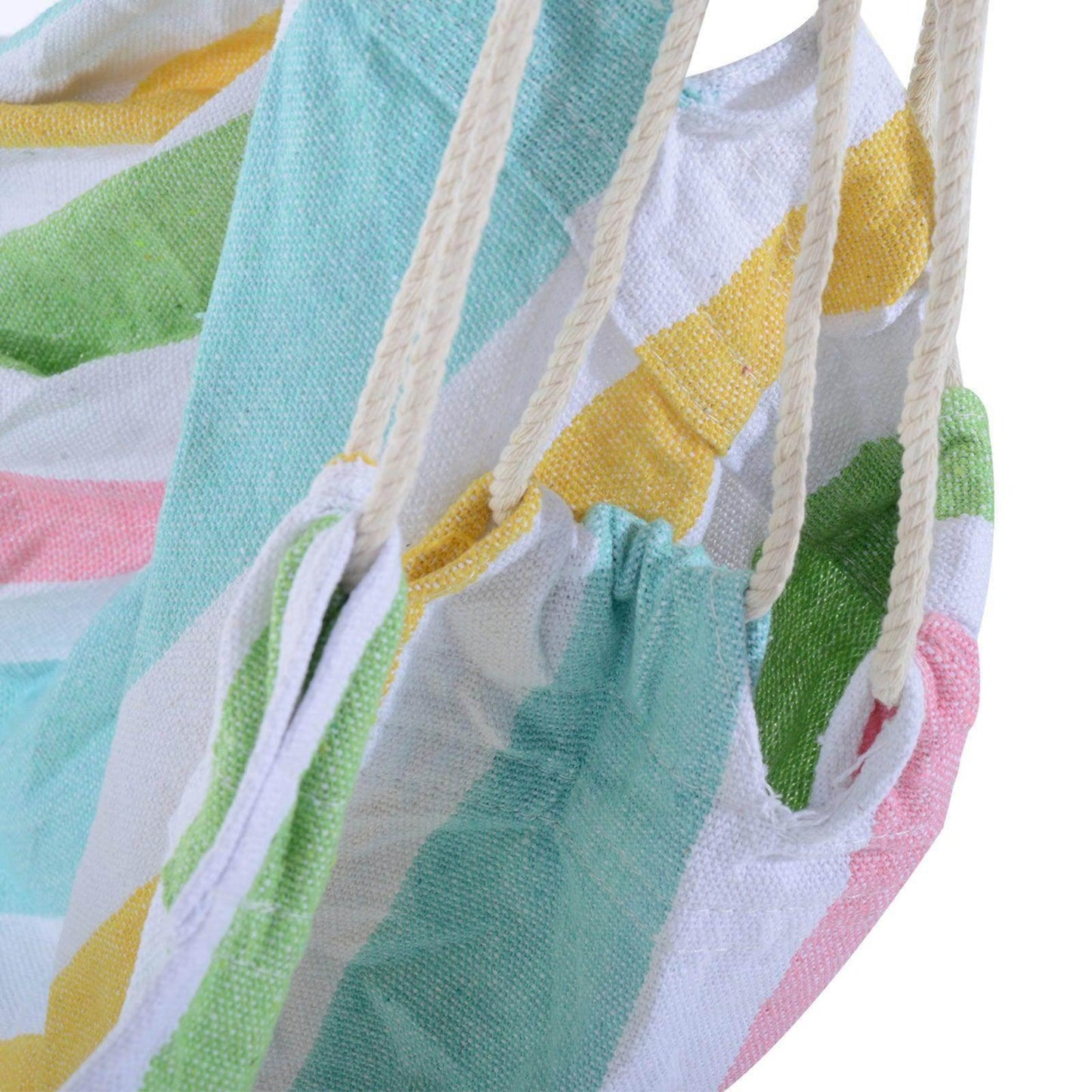 Outsunny Outdoor Hanging Rope Hammock Chair with Footrest and Armrest - ALL4U RETAILER LTD