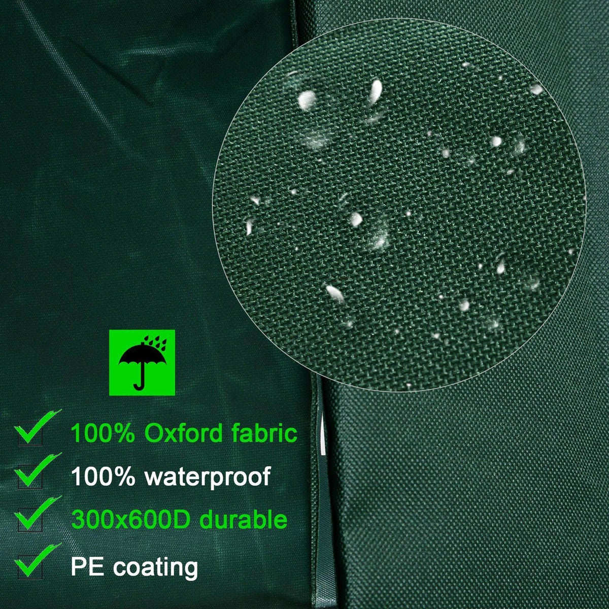 Waterproof Oxford fabric with PE coating, 300x600D durable, beads water for outdoor garden use