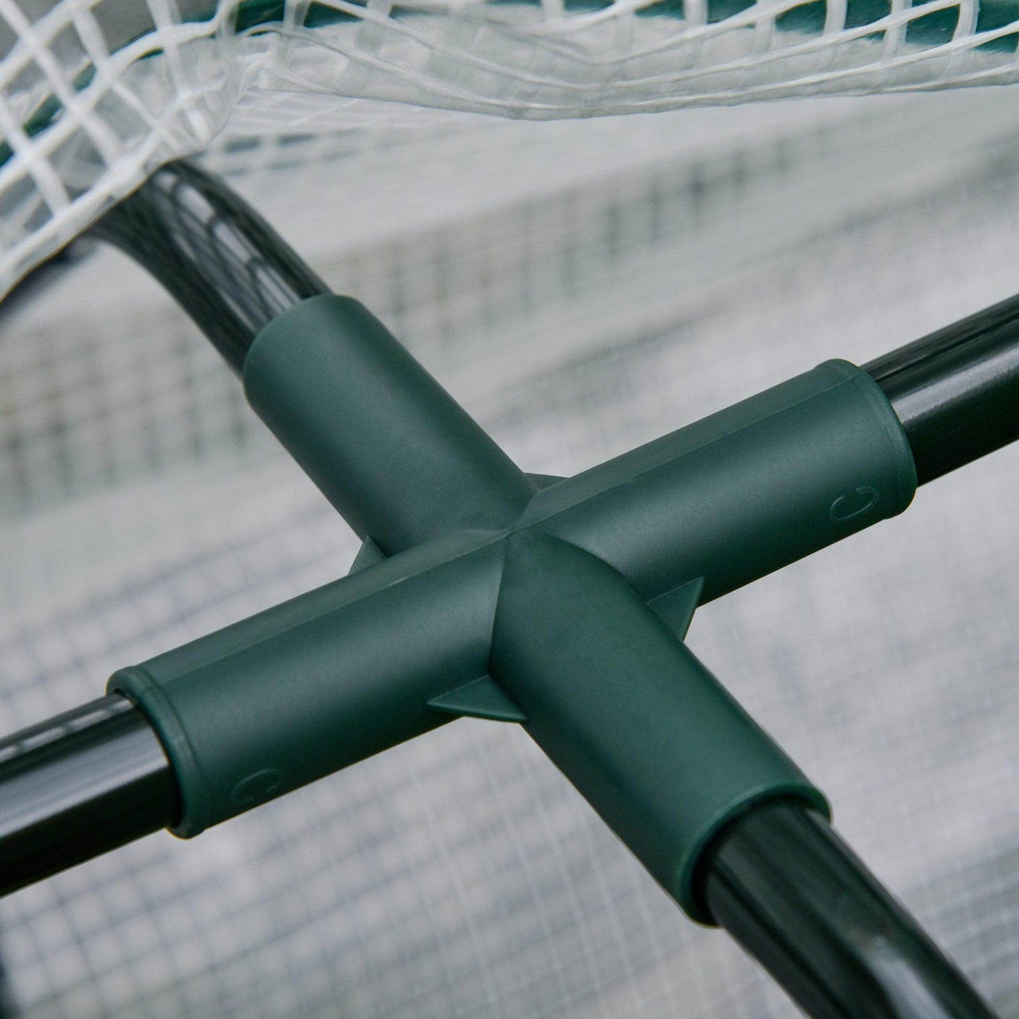 Outsunny Wood Planter Box with Greenhouse Cover - ALL4U RETAILER LTD