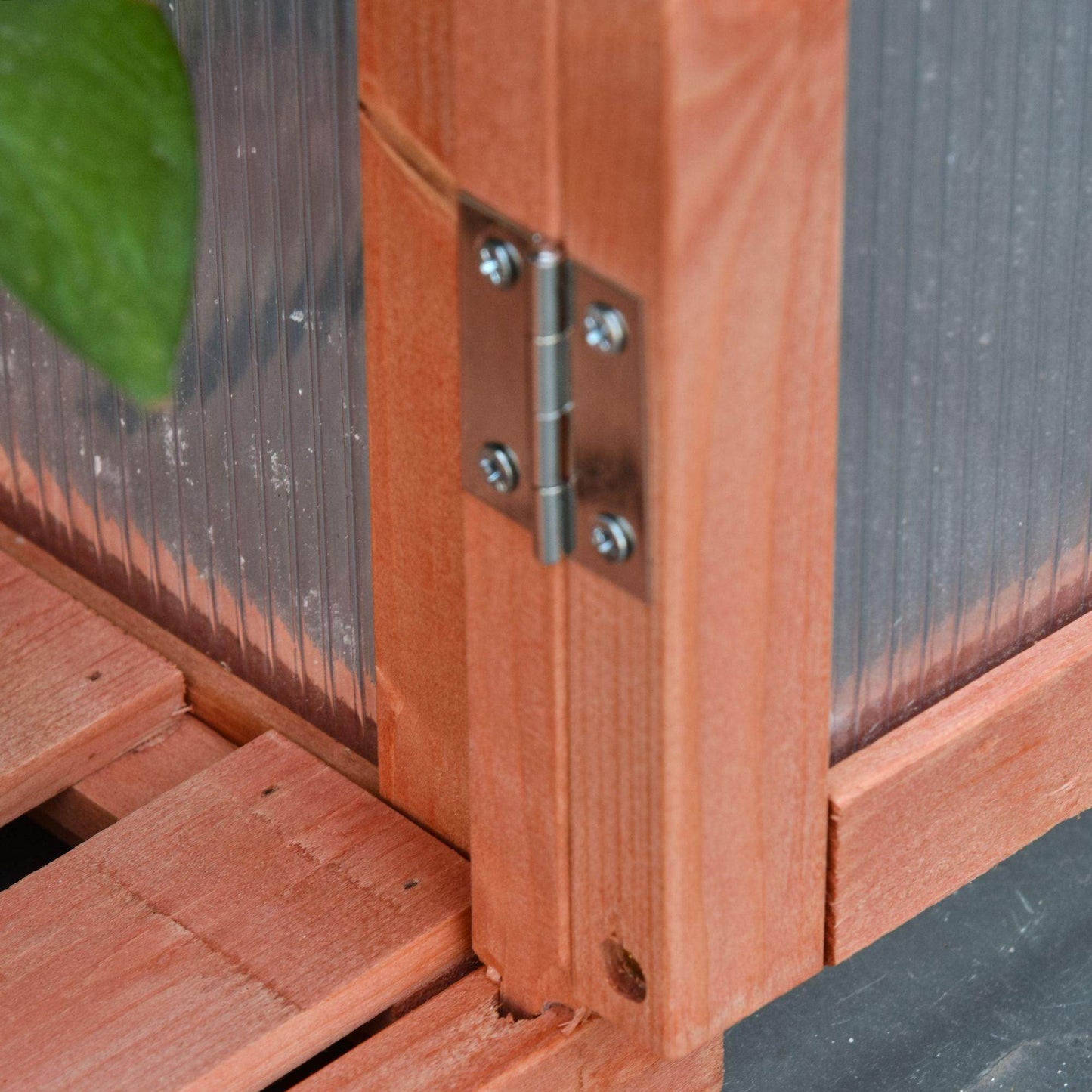 Outsunny Wooden Cold Frame Greenhouse - Adjustable Shelves - ALL4U RETAILER LTD