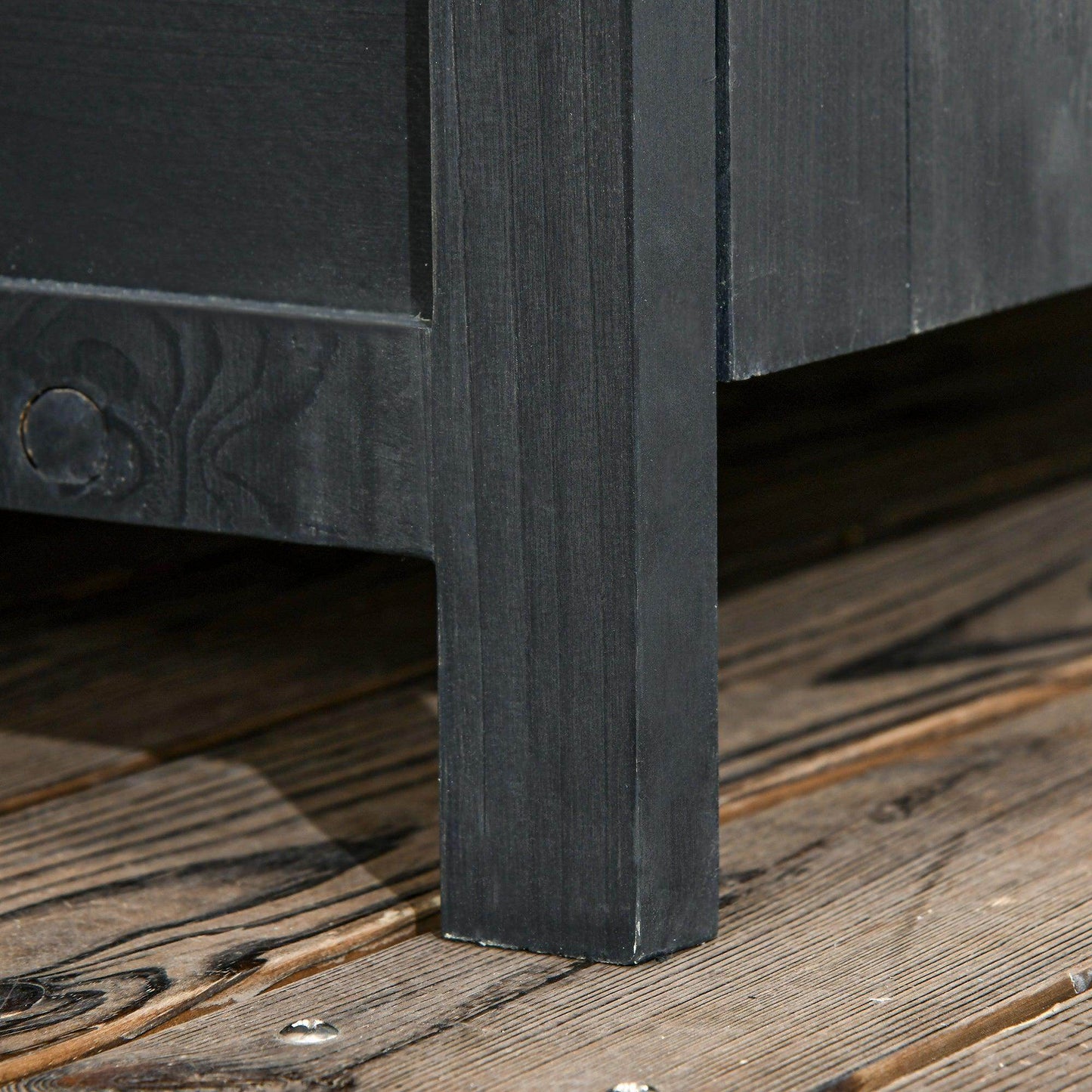 Outsunny Wooden Outdoor Garden Shed - Grey - ALL4U RETAILER LTD