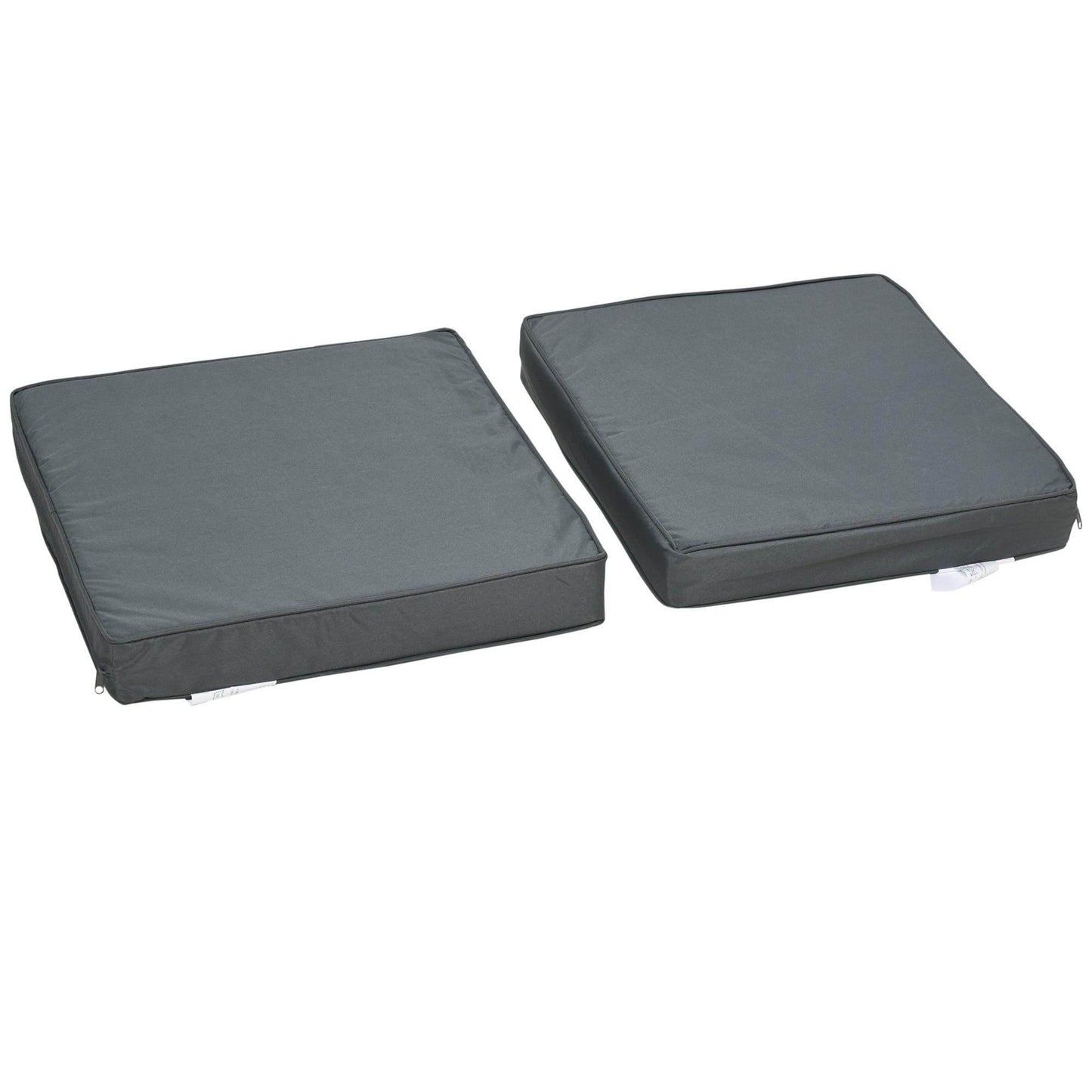 Outsunny Outdoor Seat and Back Cushion Set Replacement Cushions, Dark Grey - ALL4U RETAILER LTD