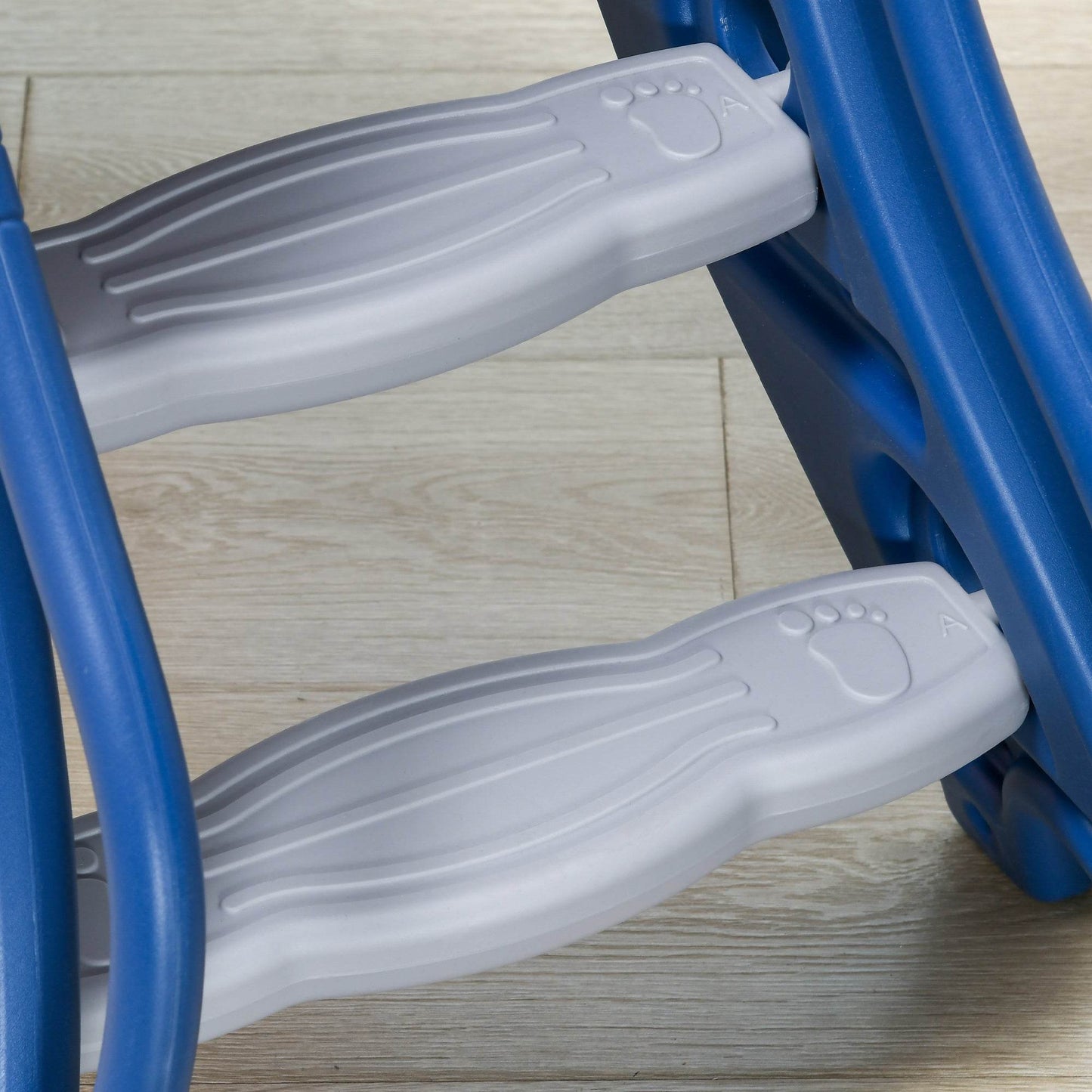 AIYAPLAY Blue Tiger-Themed 2-in-1 Indoor Baby Slide with Basketball Hoop for Ages 18-36 Months - ALL4U RETAILER LTD