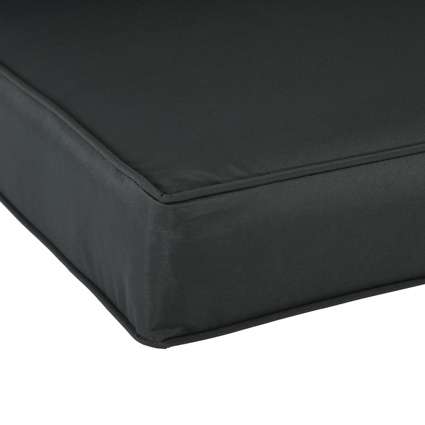 Outsunny Charcoal Grey 3-Piece Replacement Cushion Set for Patio Chairs - Comfortable Indoor Outdoor Cushions - ALL4U RETAILER LTD