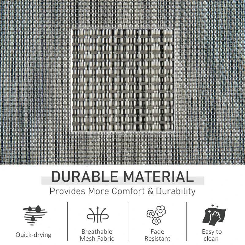 Dark grey breathable mesh fabric with durable woven texture