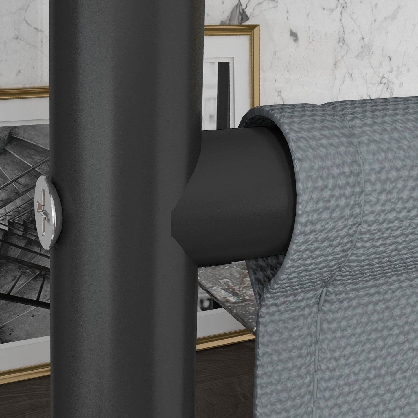 HOMCOM Portable 6FT Outdoor Privacy Screen with Lockable Wheels - Freestanding Metal Room Divider - ALL4U RETAILER LTD