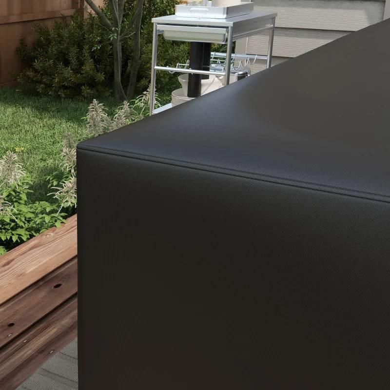 Outsunny L-Shaped Furniture Cover - 250 x 250cm Protective Cover for Outdoor Patio Sets - ALL4U RETAILER LTD