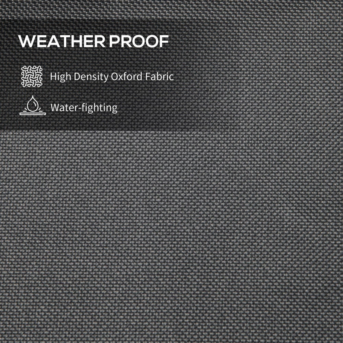 Grey textured Oxford fabric cover material surface