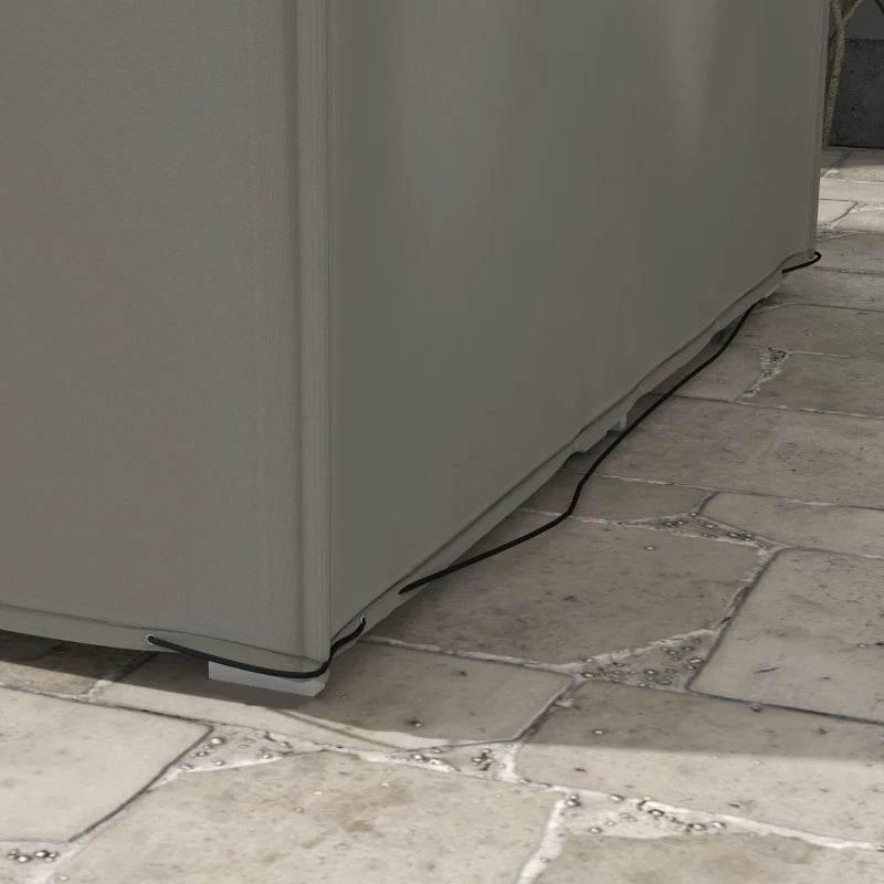 Outsunny 600D Oxford Patio Set Cover - Grey Outdoor Garden Rattan Furniture Protection, Waterproof, Anti-UV, 210 x 140 x 80cm - ALL4U RETAILER LTD
