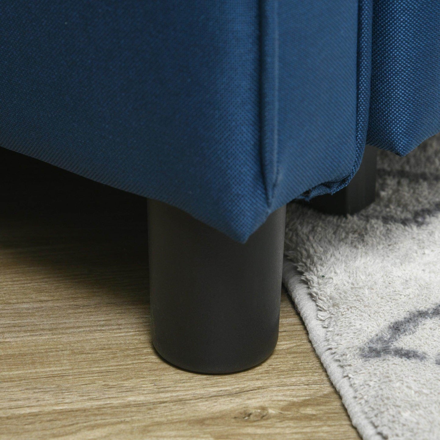 HOMCOM Pull Out Chair Bed, Sleeper Chair with Pillow, Side Pockets, Blue - ALL4U RETAILER LTD