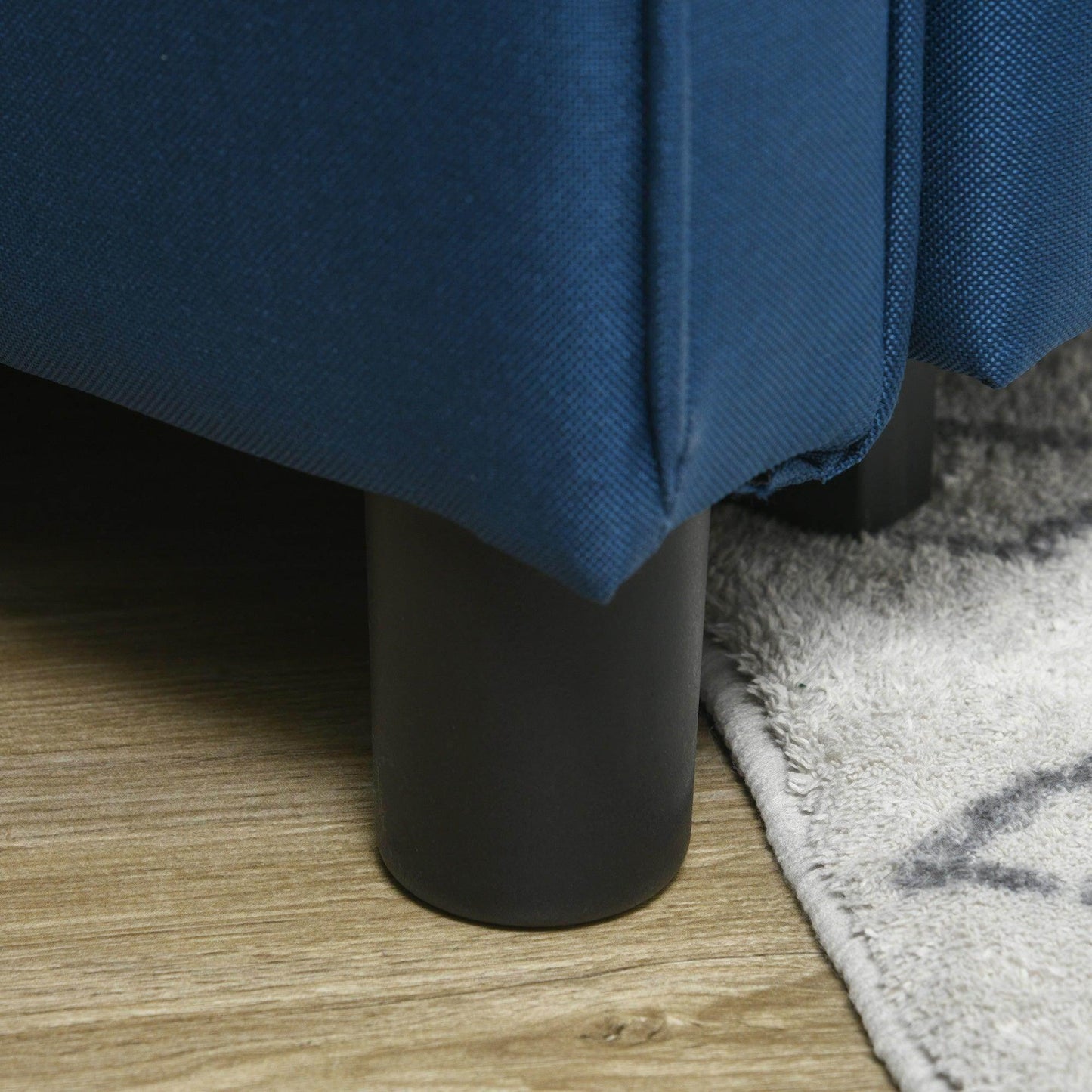 HOMCOM Pull Out Chair Bed, Sleeper Chair with Pillow, Side Pockets, Blue - ALL4U RETAILER LTD