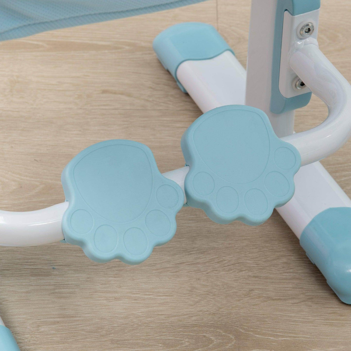 HOMCOM Kids Desk and Chair Set with Storage Shelves, Washable Cover - Blue - ALL4U RETAILER LTD