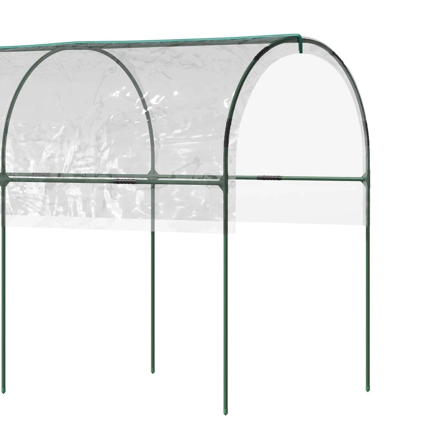Outsunny Tomato Greenhouse with Top Tap, Pointed Bottom and Guy Ropes, Clear - ALL4U RETAILER LTD