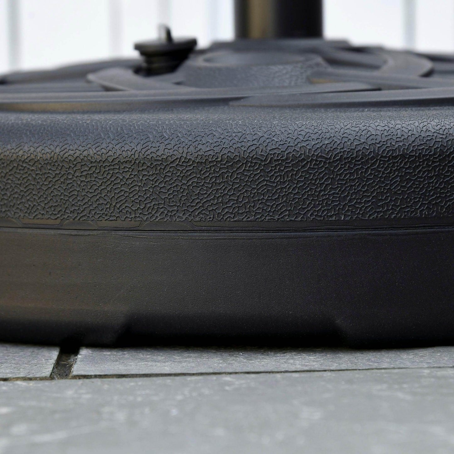 Outsunny Garden Parasol Base Holder, 35kg Black - ALL4U RETAILER LTD