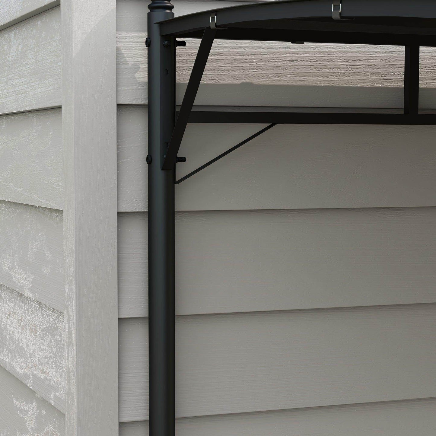 Outsunny 3 x 4m Outdoor Pergola Gazebo, Garden Sun Shade Shelter with Metal Frame, for Patio, Deck - ALL4U RETAILER LTD