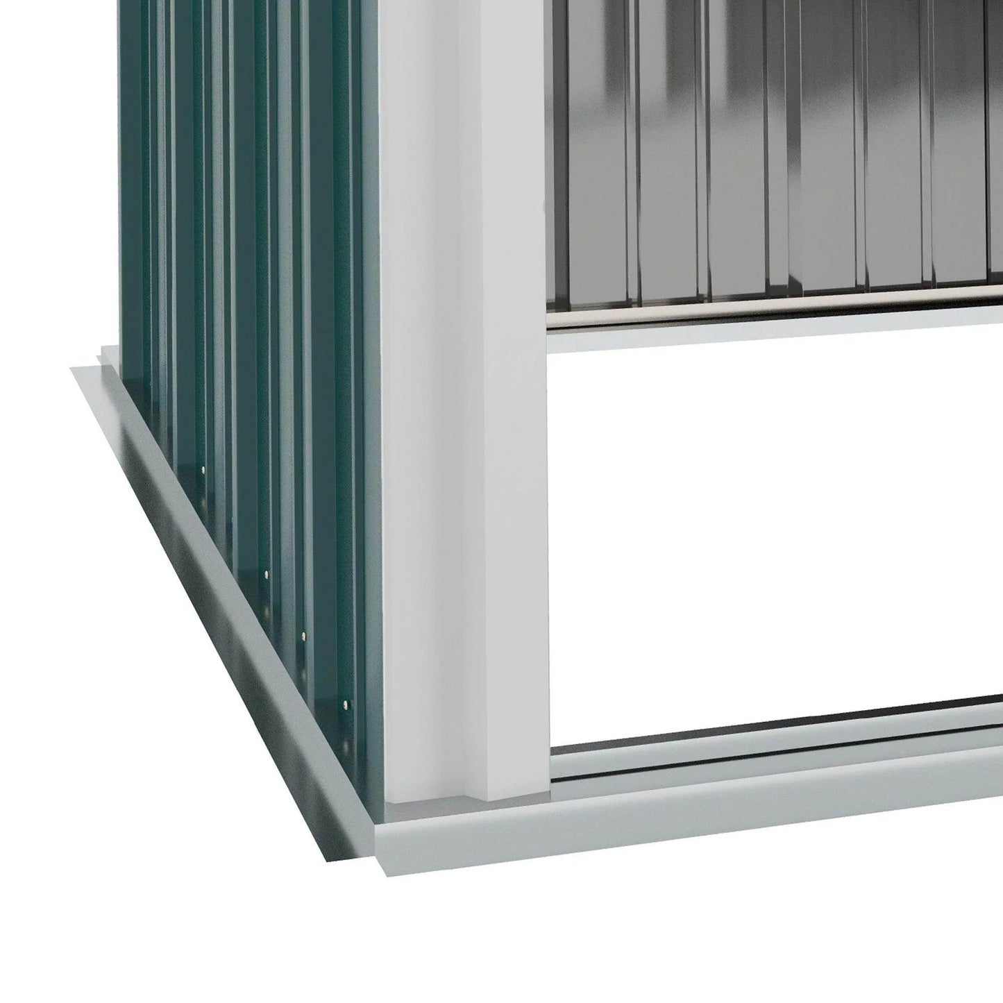 Outsunny Outdoor Storage Shed Steel Garden Shed w/ Lockable Door for Garden - ALL4U RETAILER LTD