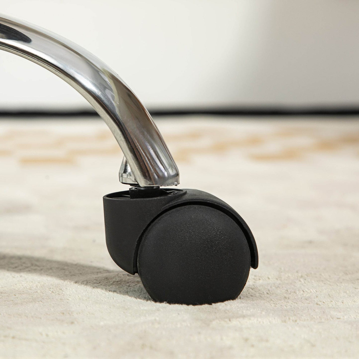 HOMCOM Adjustable Grey Salon Stool with Rolling Wheels for Spa and Beauty Services - ALL4U RETAILER LTD