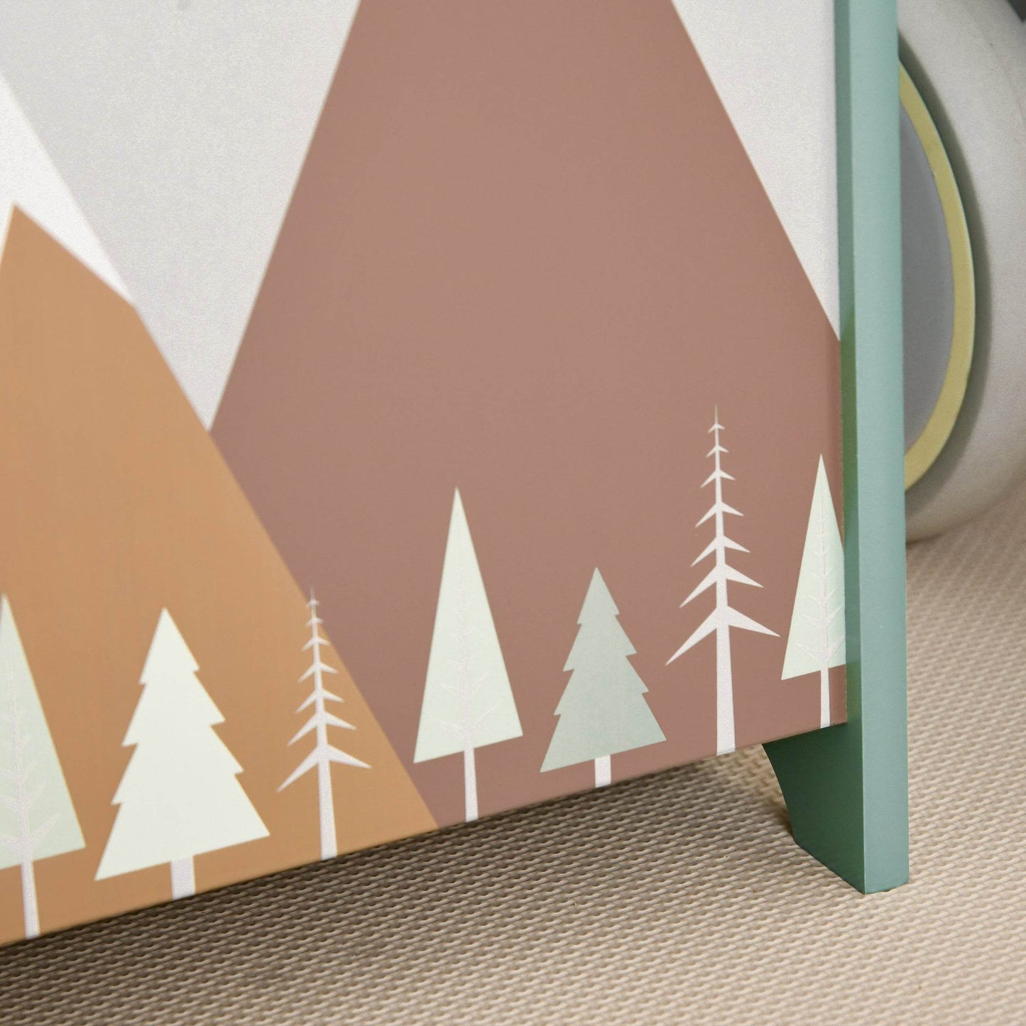 ZONEKIZ Adorable Green Toy Chest with Safety Hinge for Kids - Animal Design Storage Box - ALL4U RETAILER LTD