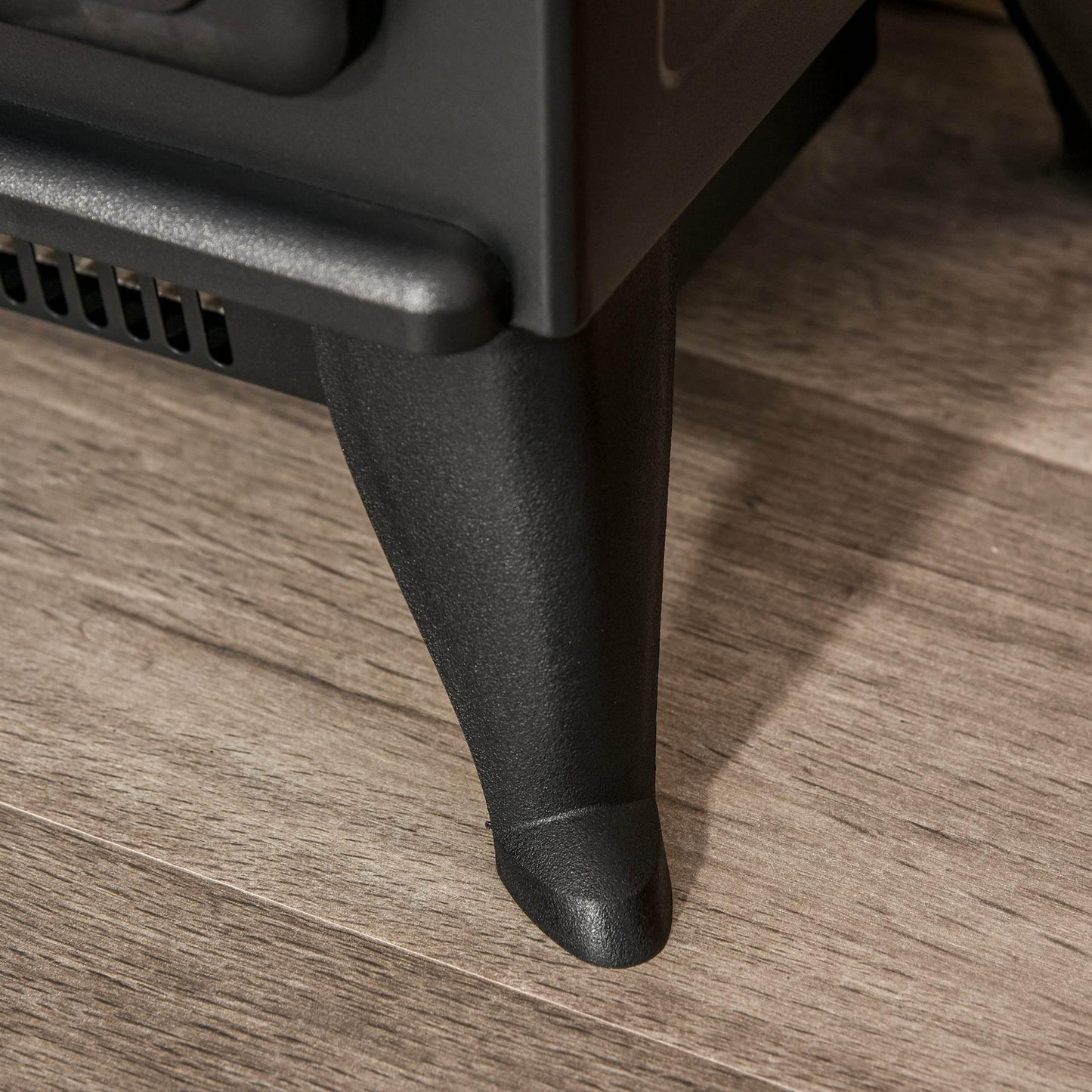 HOMCOM 1850W Black Electric Fireplace Heater with Thermostat Control - ALL4U RETAILER LTD