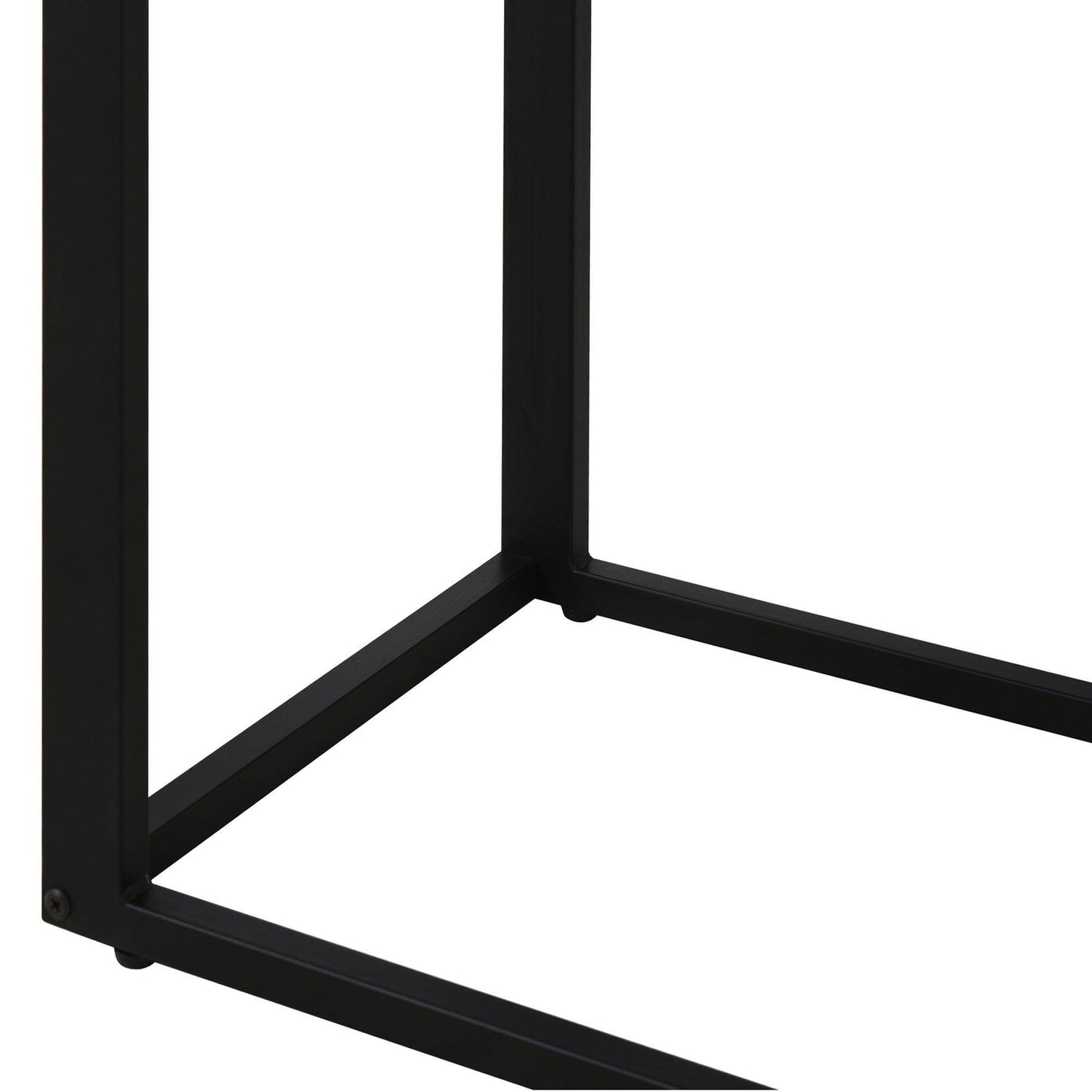 HOMCOM C-Shaped Sofa Table, Modern Accent Piece - ALL4U RETAILER LTD