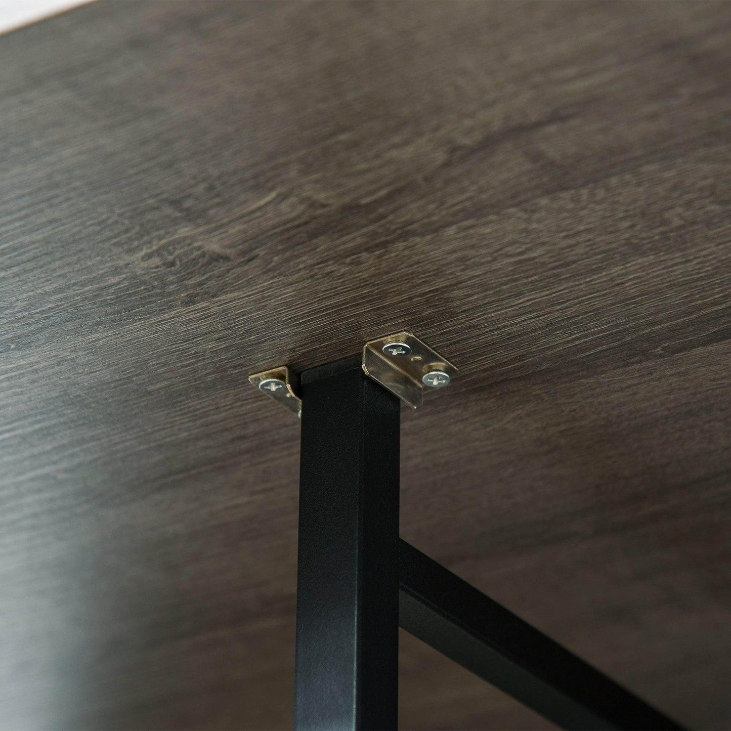 HOMCOM Folding Kitchen Table with Wheels & Shelf - ALL4U RETAILER LTD