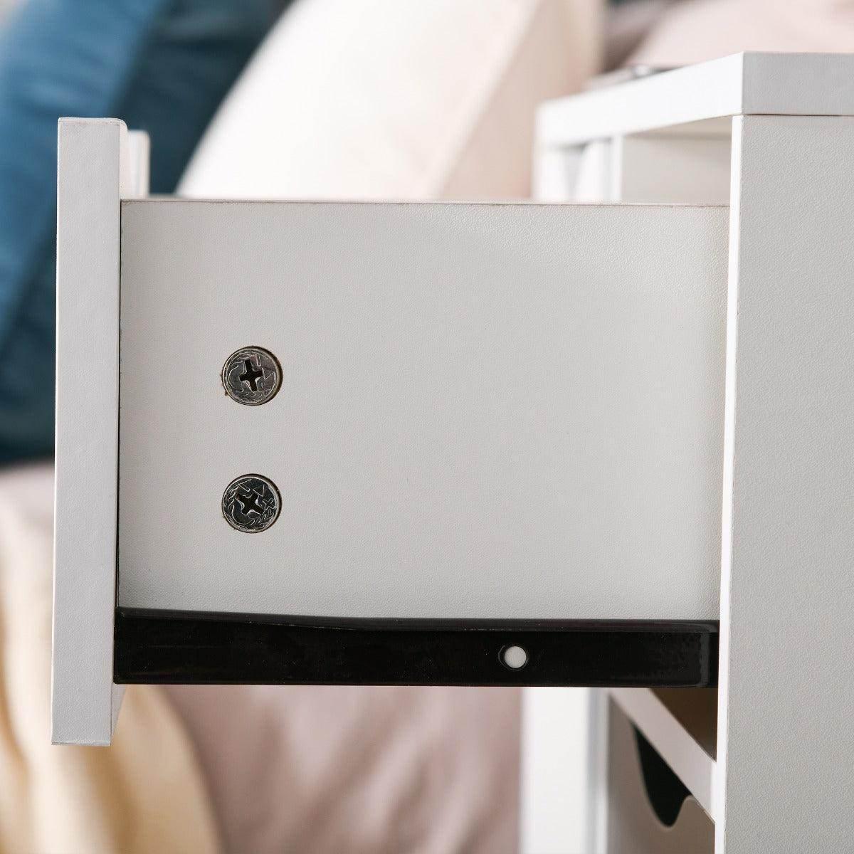 HOMCOM Grey Floor Cabinet - Bedroom/Living Room Storage - ALL4U RETAILER LTD