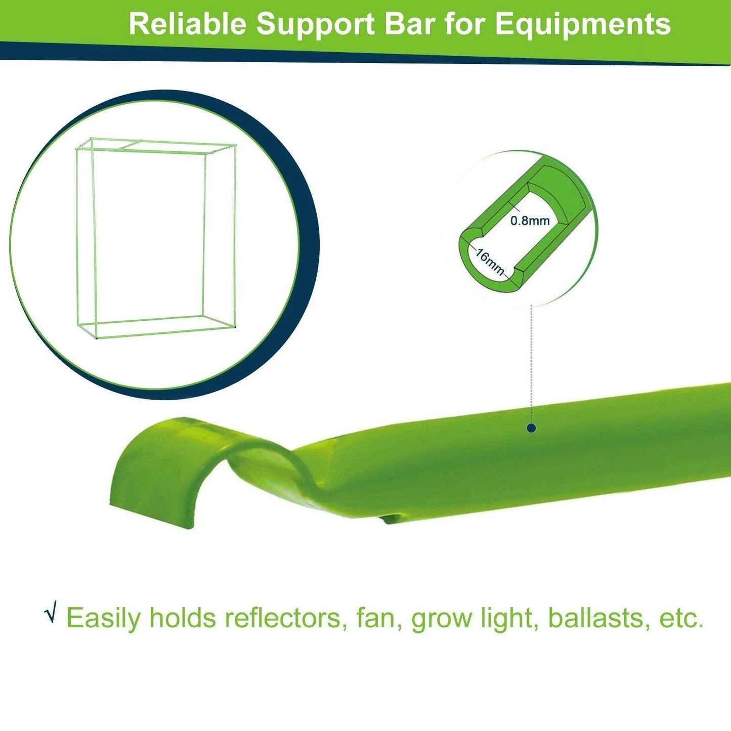 HOMCOM Hydroponic Grow Tent: Reflective 120x60x150cm - ALL4U RETAILER LTD