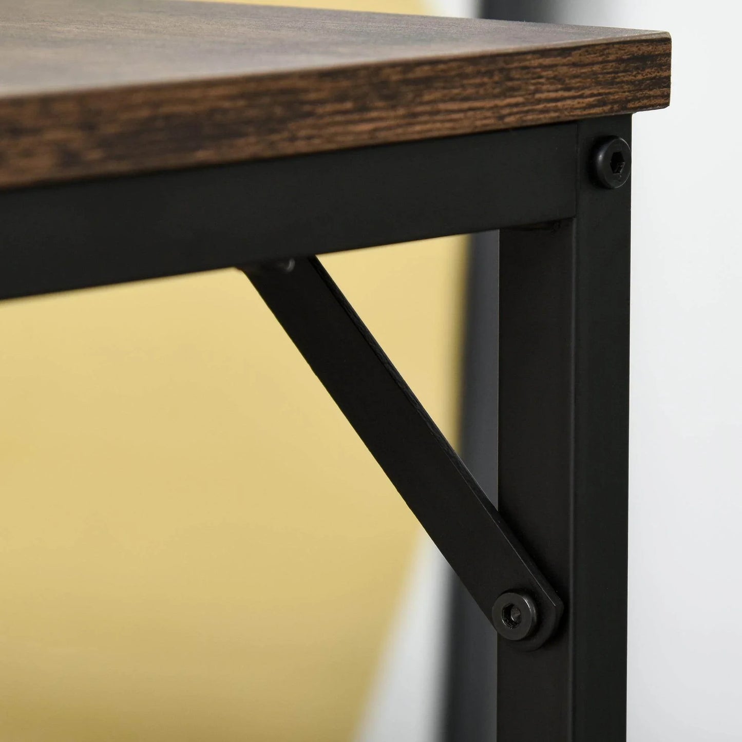 HOMCOM Industrial Bar Table Set with 4 Stools: Elegant & Practical - ALL4U RETAILER LTD