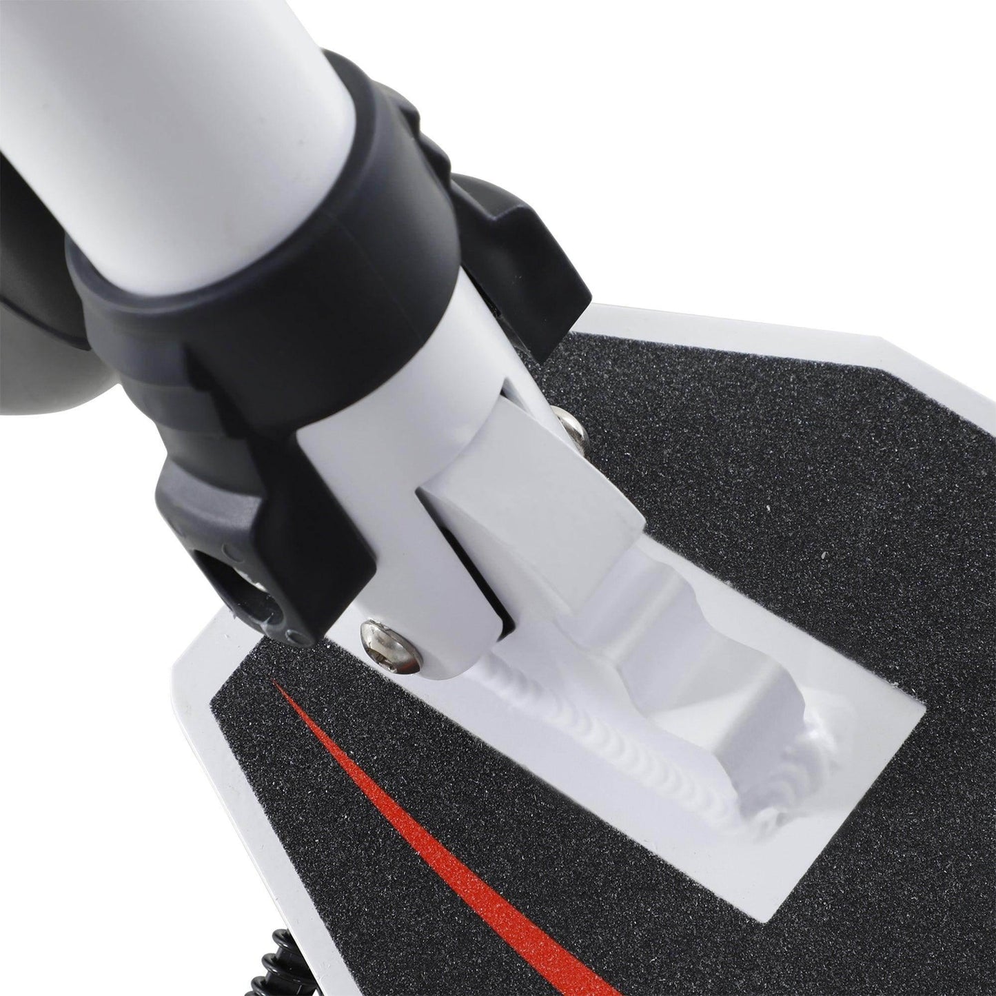 HOMCOM Kick Scooter - Foldable, Adjustable Height, White - ALL4U RETAILER LTD