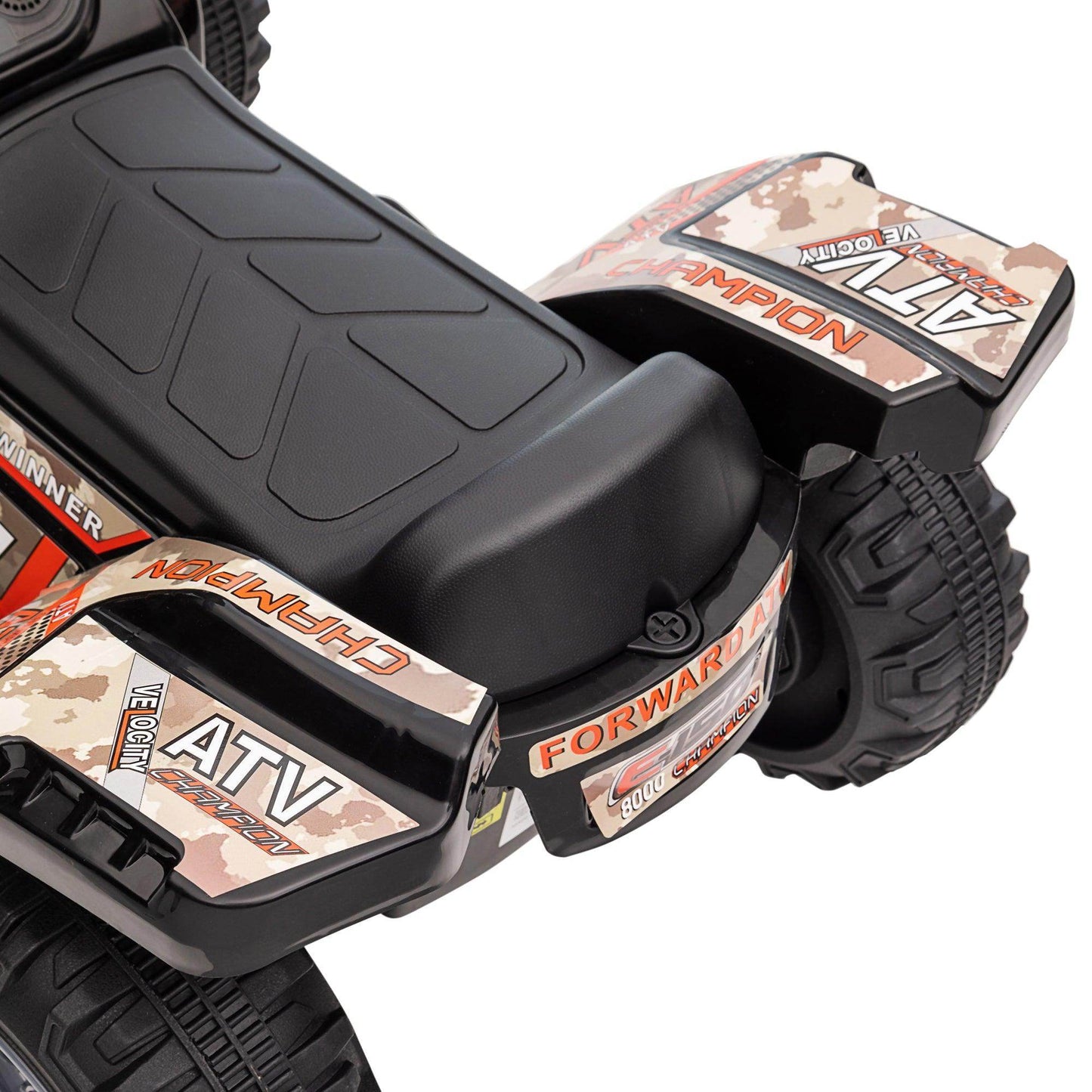 HOMCOM Kids ATV Car, 6V Battery Powered, 18-36 Months, Black - ALL4U RETAILER LTD