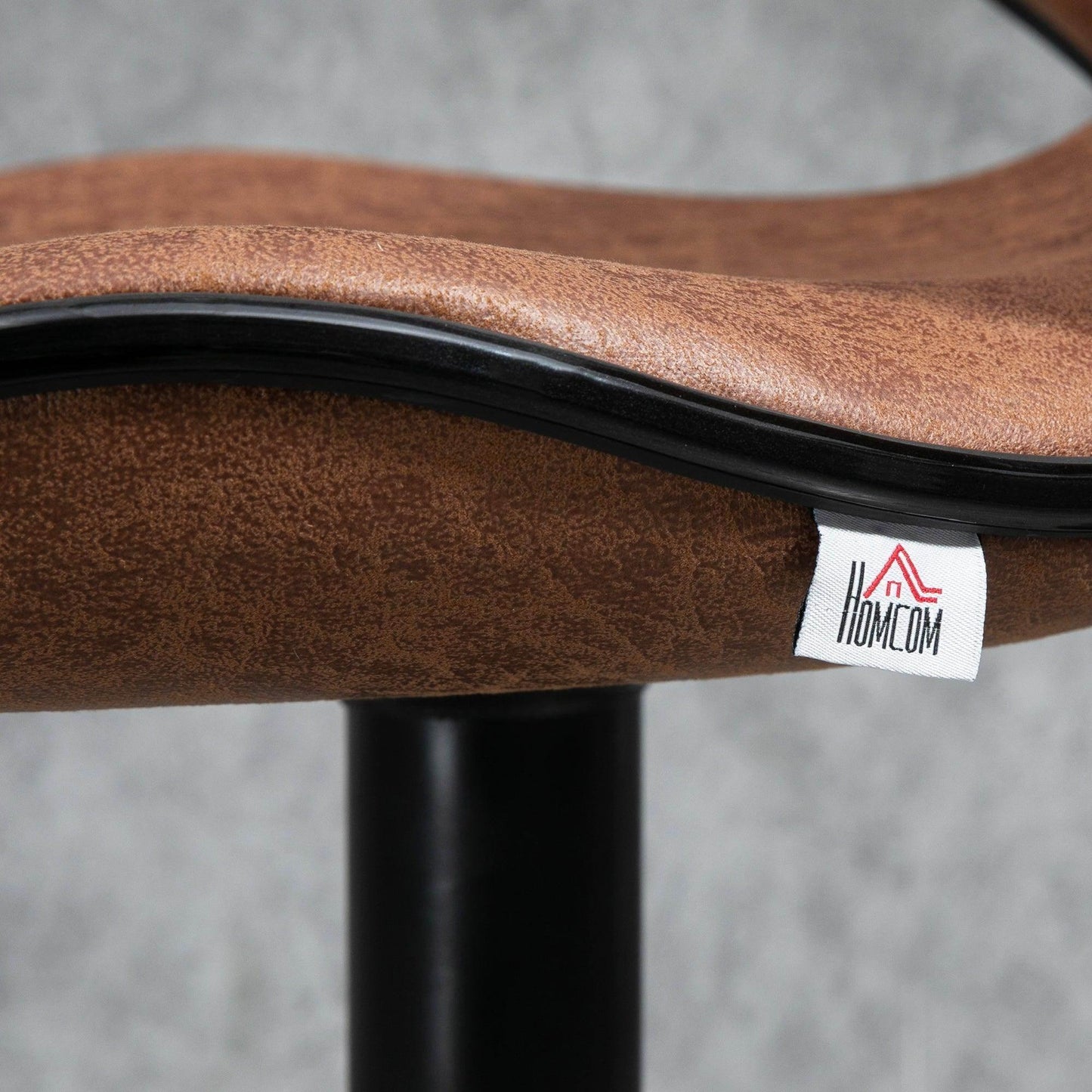 HOMCOM Microfiber Cloth Swivel Bar Stools (Set of 2) - ALL4U RETAILER LTD