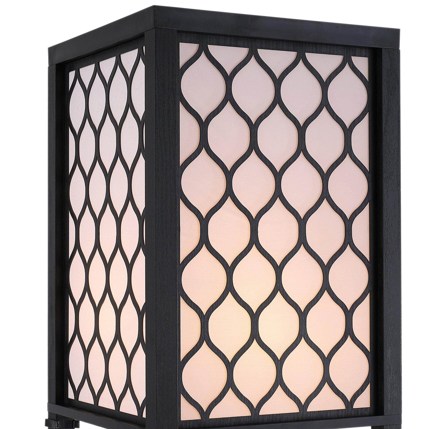 HOMCOM Modern 4-Tier Shelf Floor Lamp: Maximize Living Room Storage - ALL4U RETAILER LTD