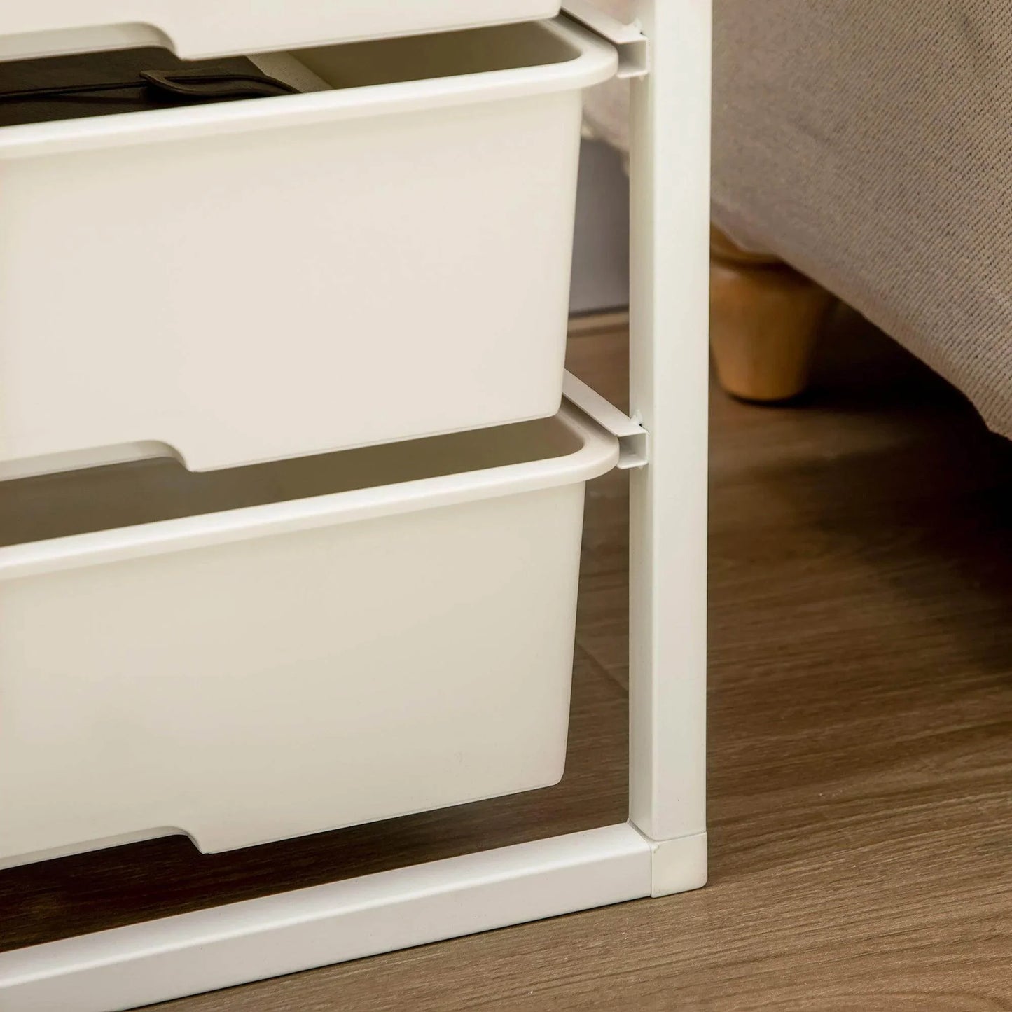 HOMCOM Modern 6-Drawer Storage Chest, White - ALL4U RETAILER LTD