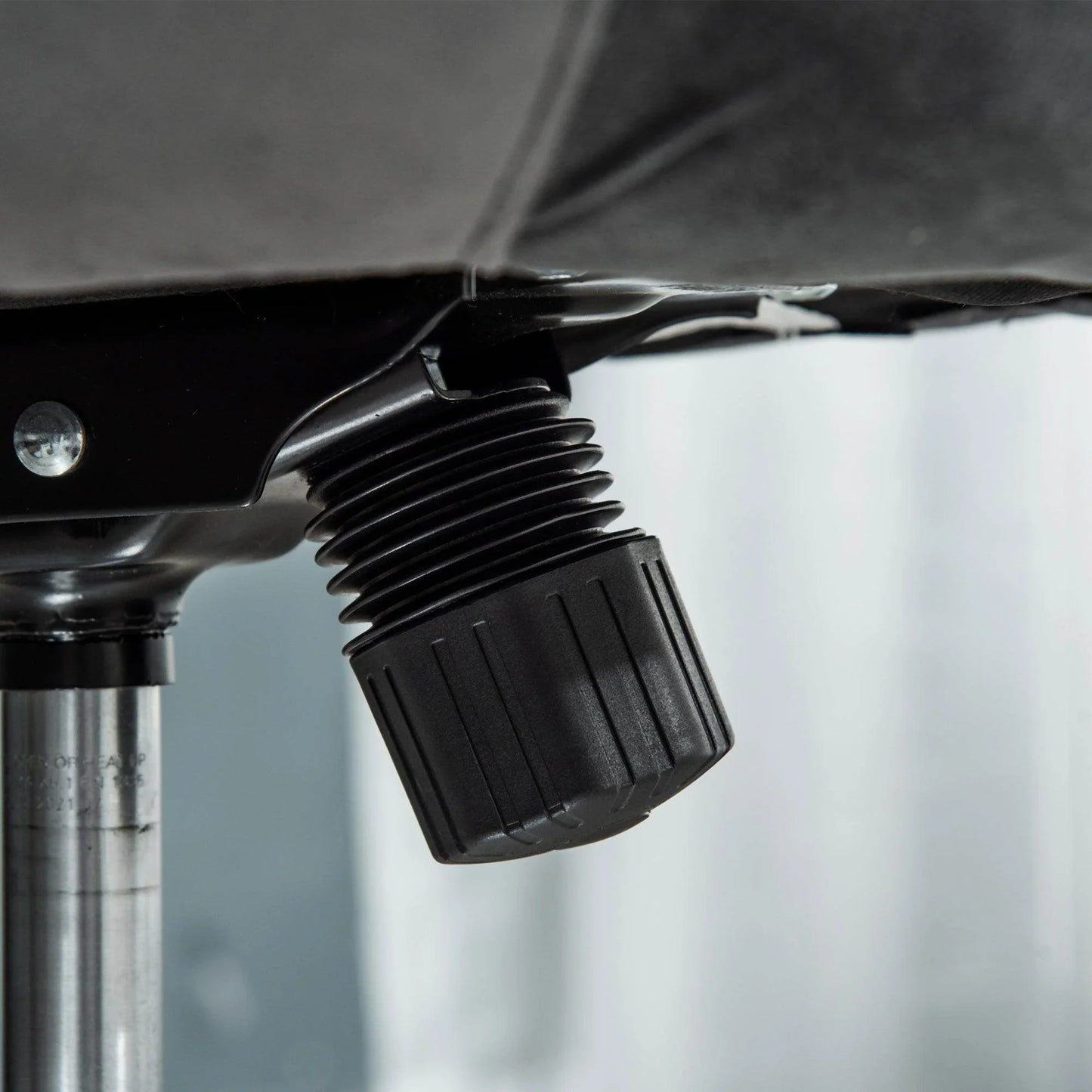 HOMCOM Modern Grey Swivel Bar Stool: Adjustable Height & Tufted - ALL4U RETAILER LTD