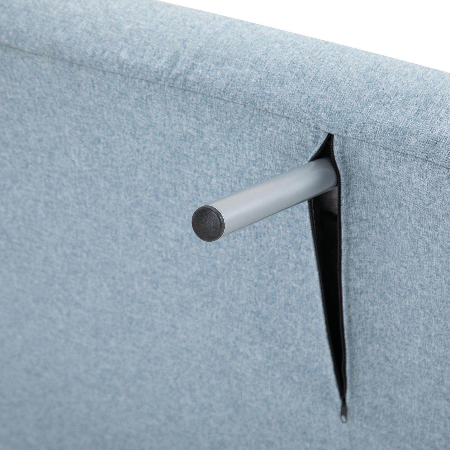 HOMCOM Portable Blue Sofa Bed: Compact & Comfy - ALL4U RETAILER LTD