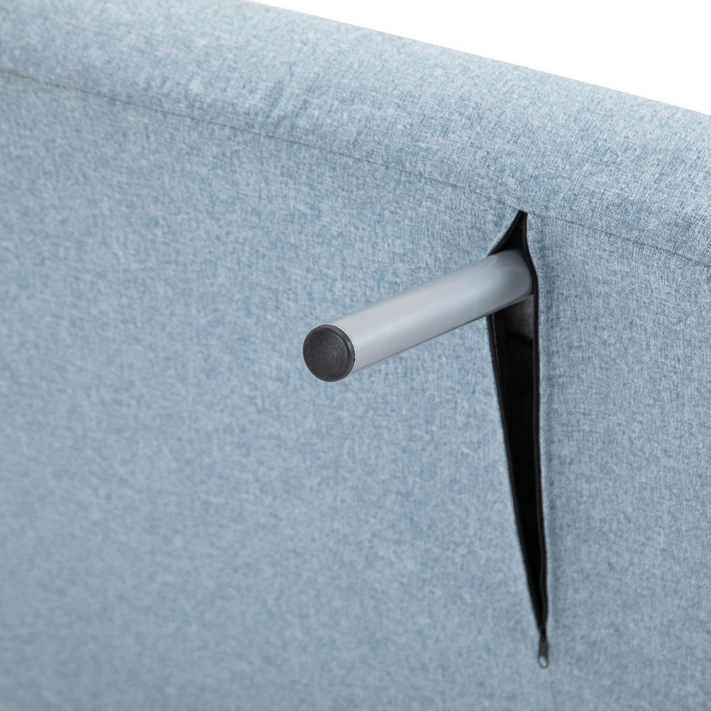 HOMCOM Portable Blue Sofa Bed: Compact & Comfy - ALL4U RETAILER LTD